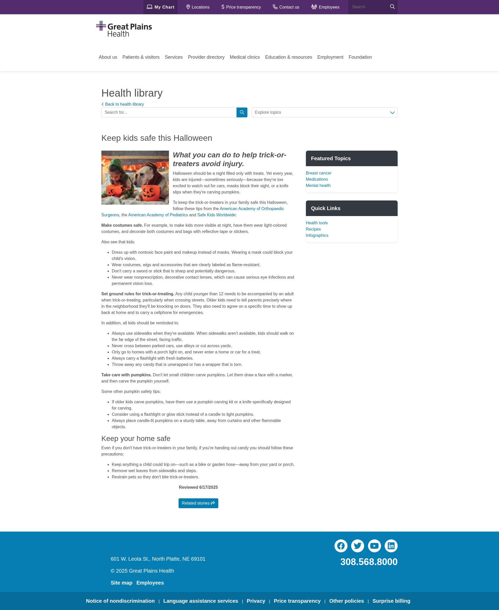 Screenshot of www.gphealth.org
