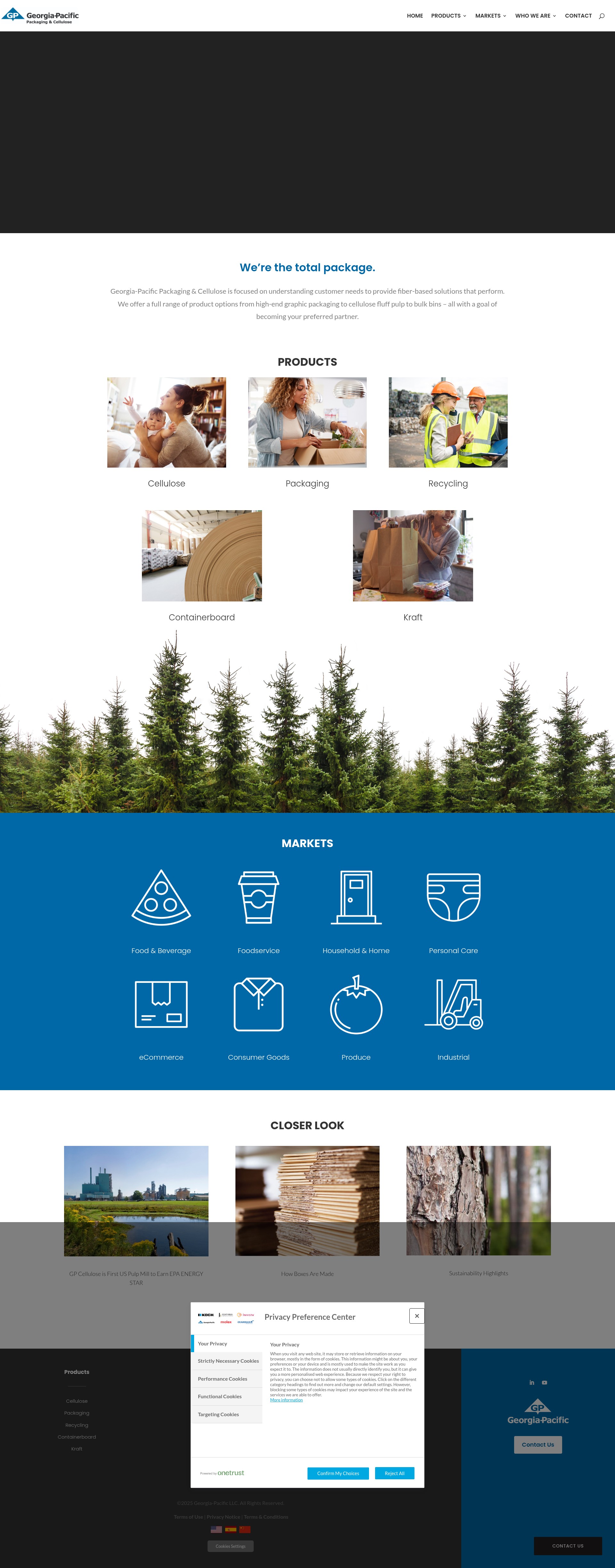 Screenshot of www.gppackaging.com