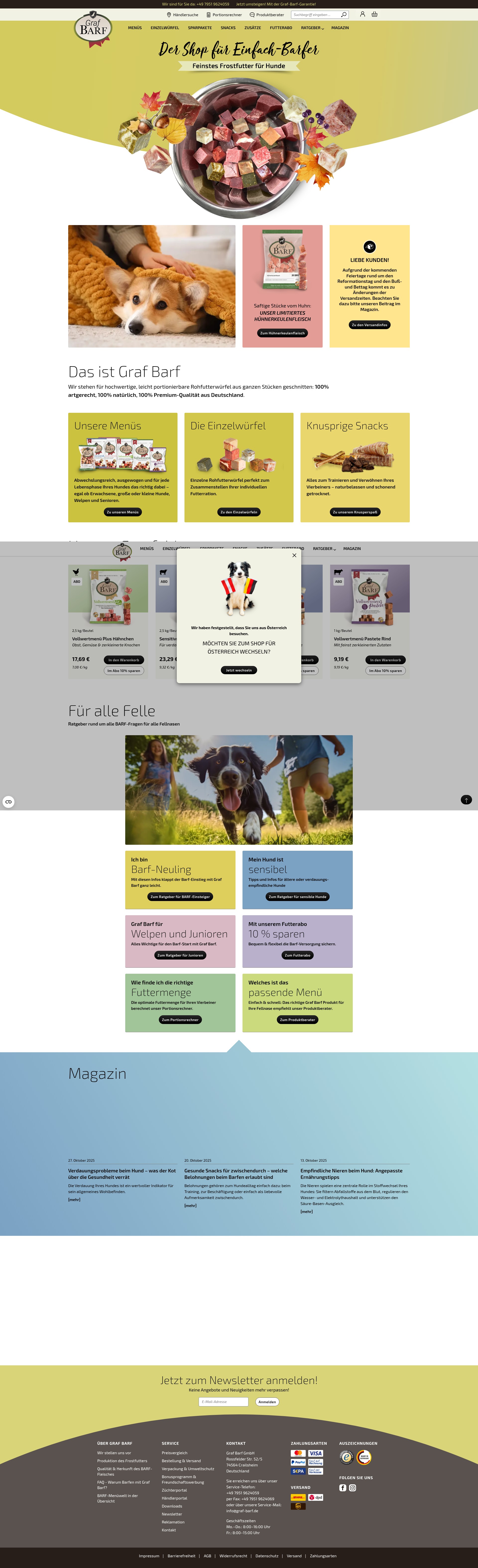 Screenshot of www.graf-barf.de