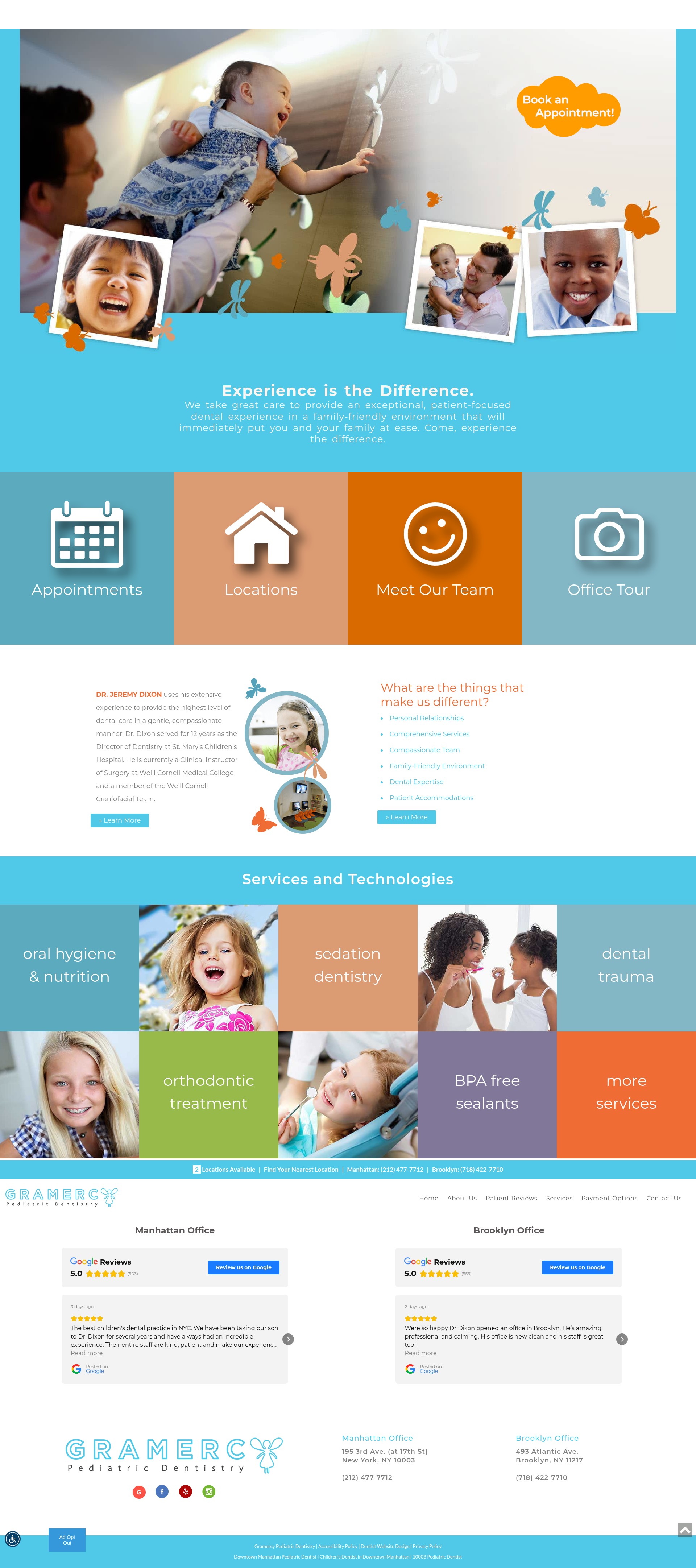 Screenshot of www.gramercykidsdental.com