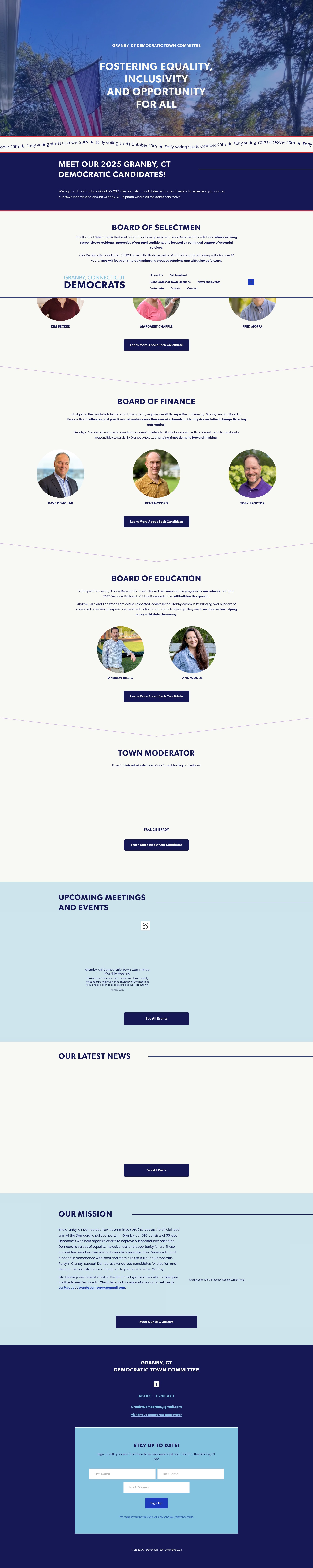 Screenshot of www.granbydems.org