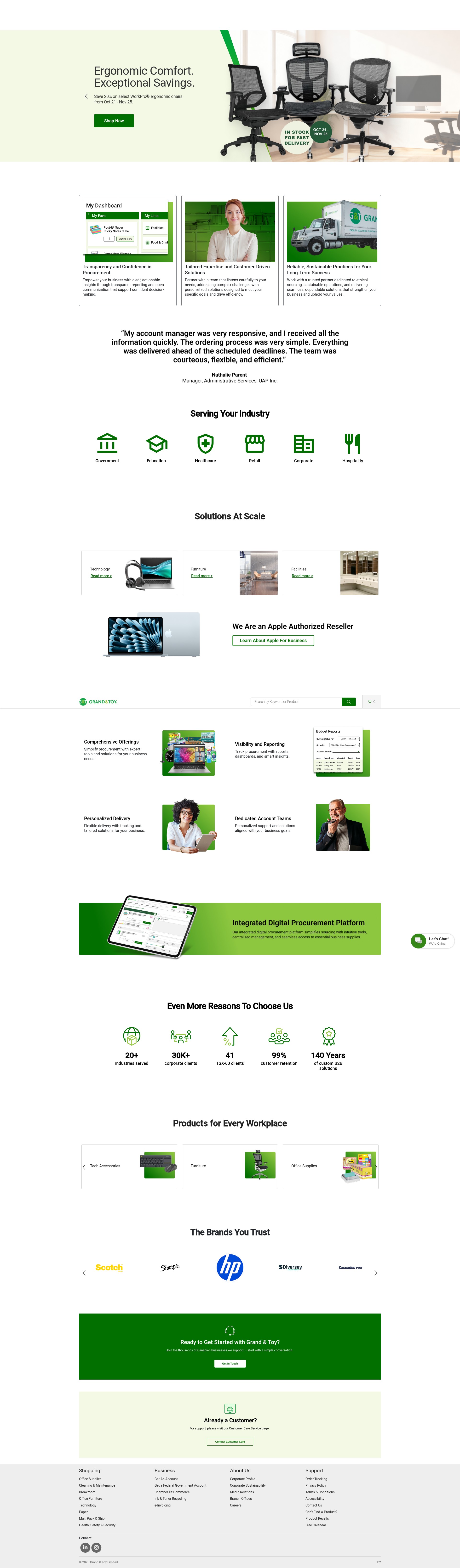 Screenshot of www.grandandtoy.com