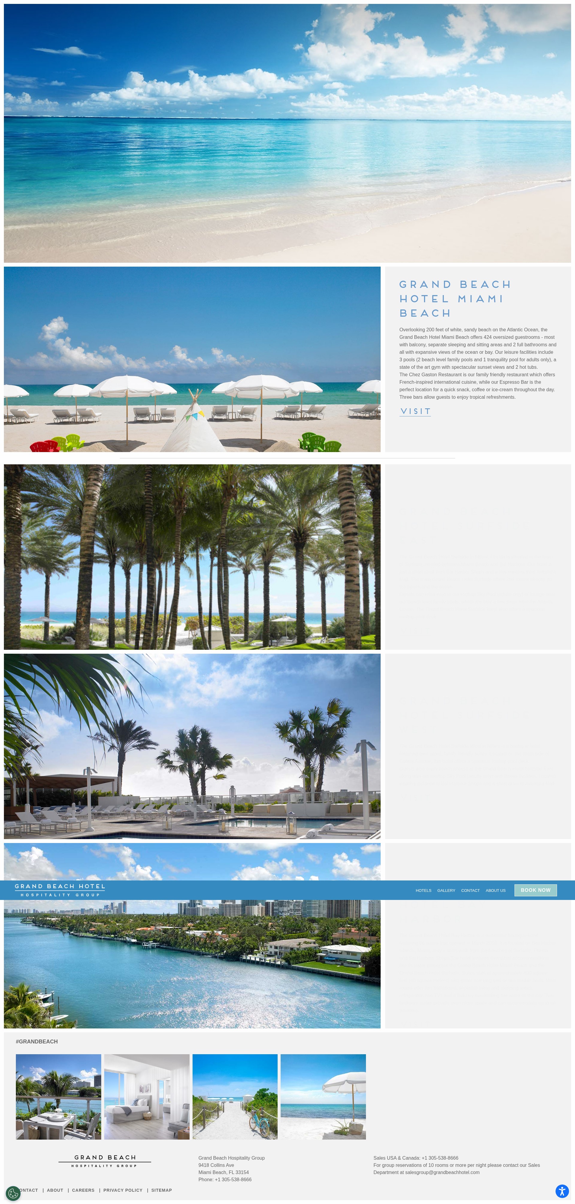 Screenshot of www.grandbeachhotel.com