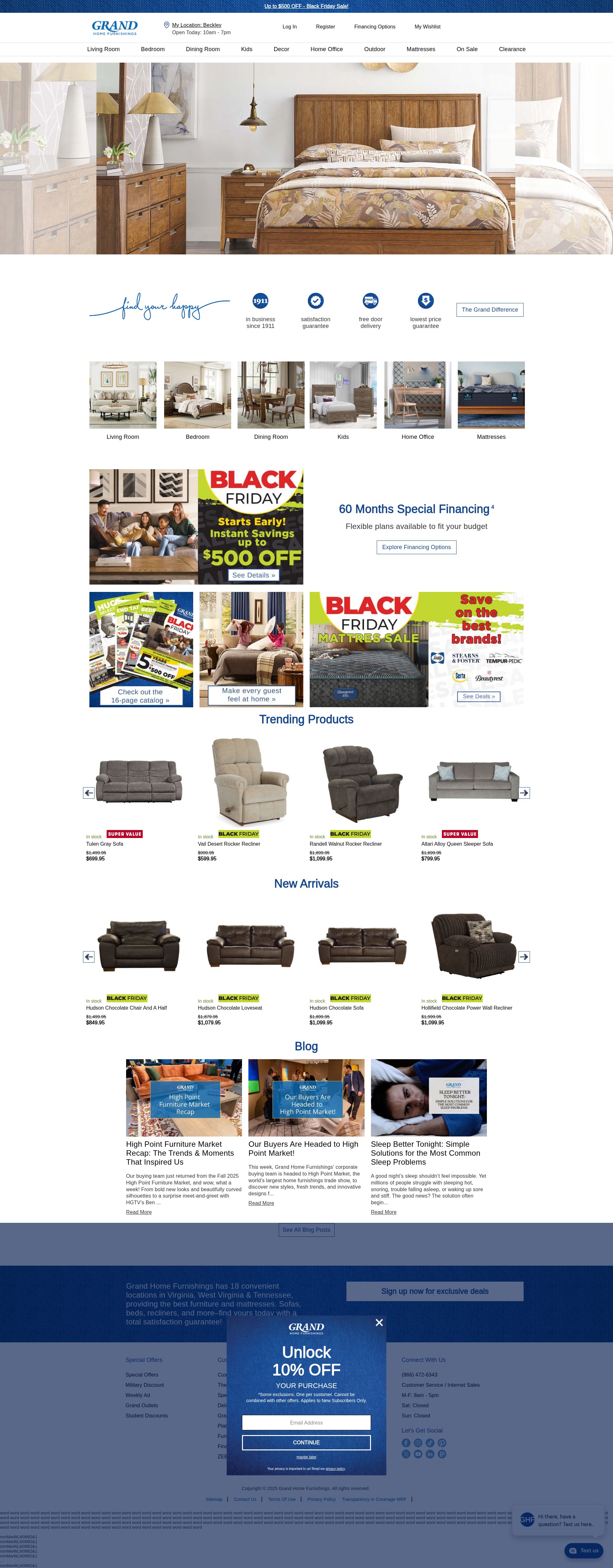 Screenshot of www.grandhf.com