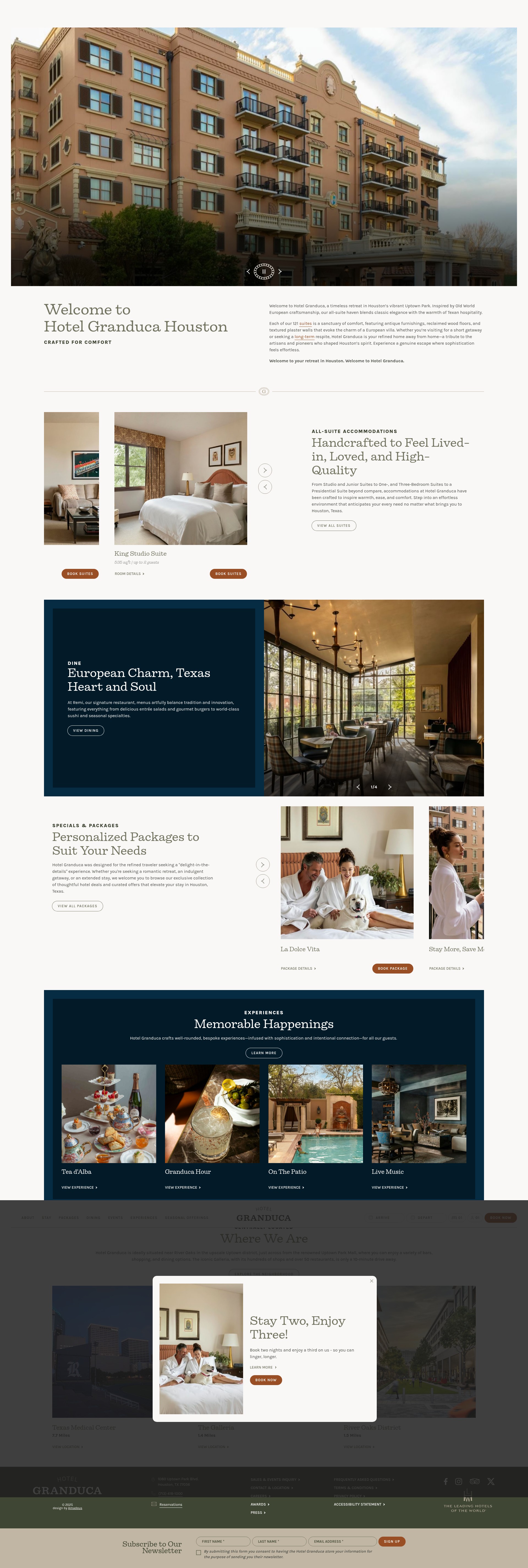 Screenshot of www.granducahouston.com