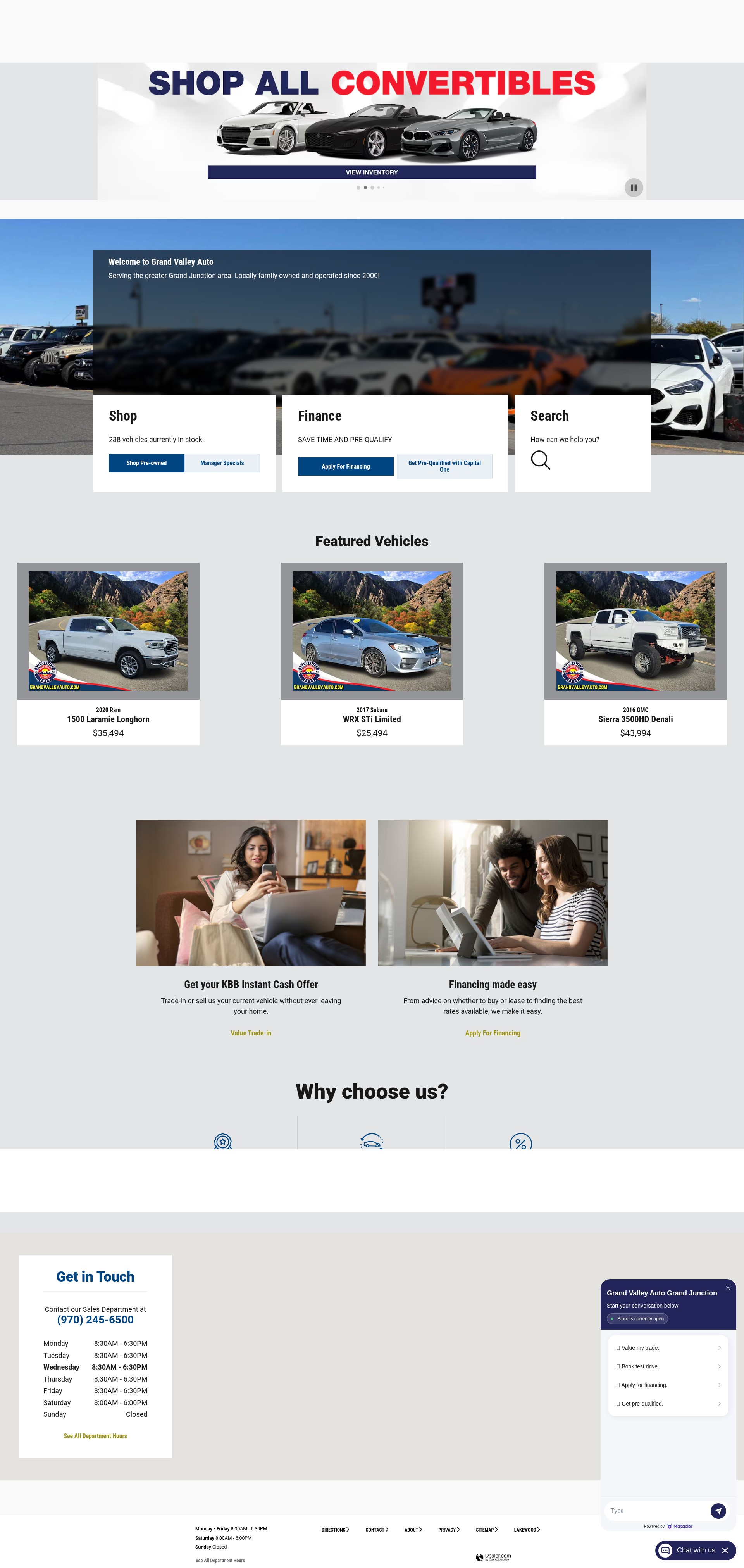 Screenshot of www.grandvalleyauto.com