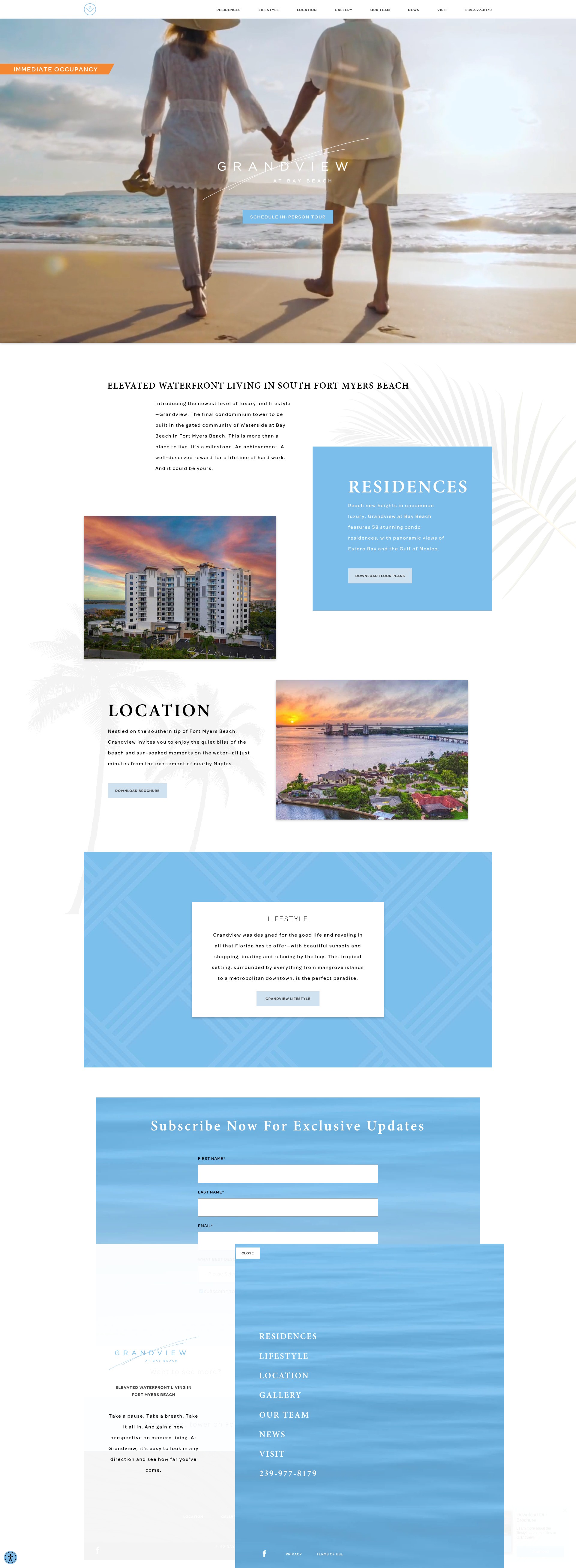 Screenshot of www.grandviewbaybeach.com