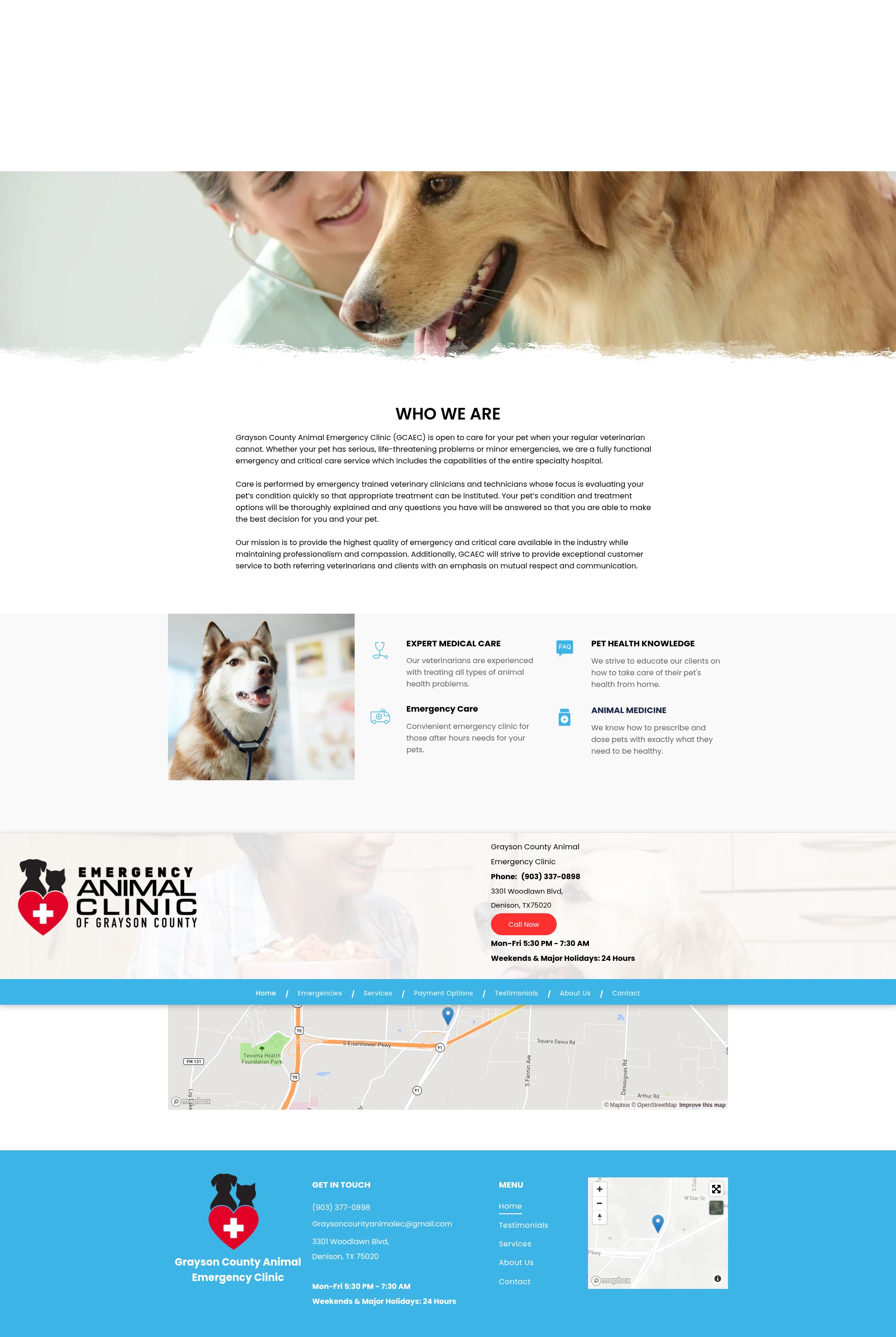 Screenshot of www.graysoncoanimalec.com