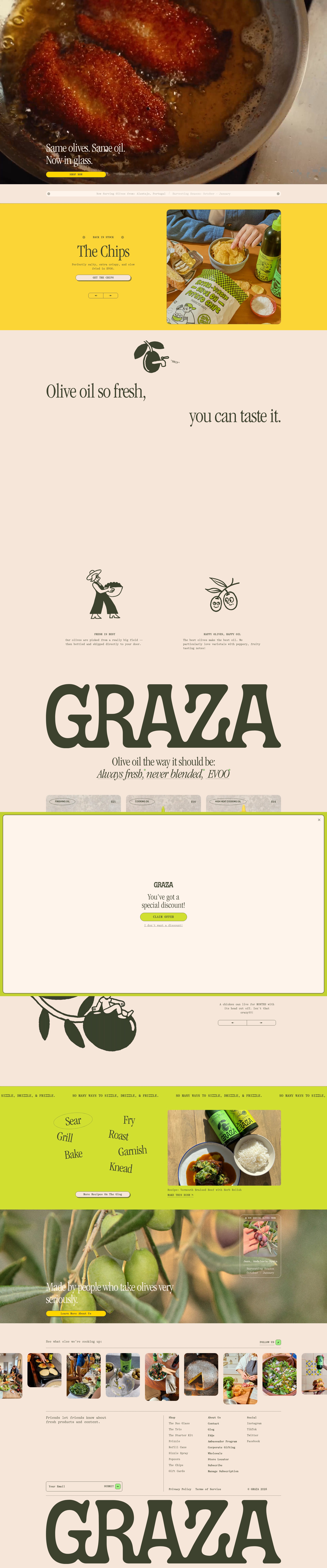 Screenshot of www.graza.co