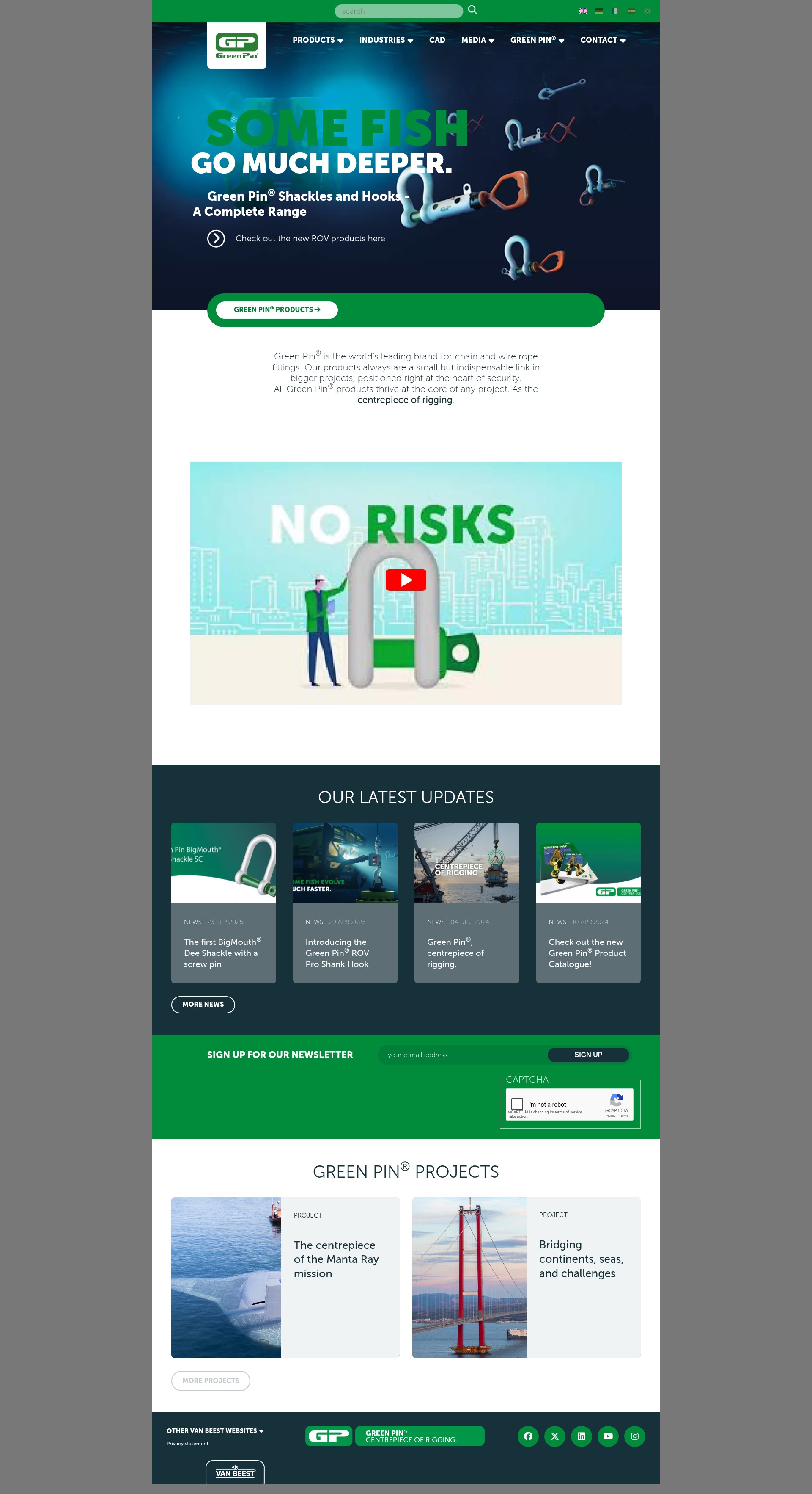 Screenshot of www.greenpin.com
