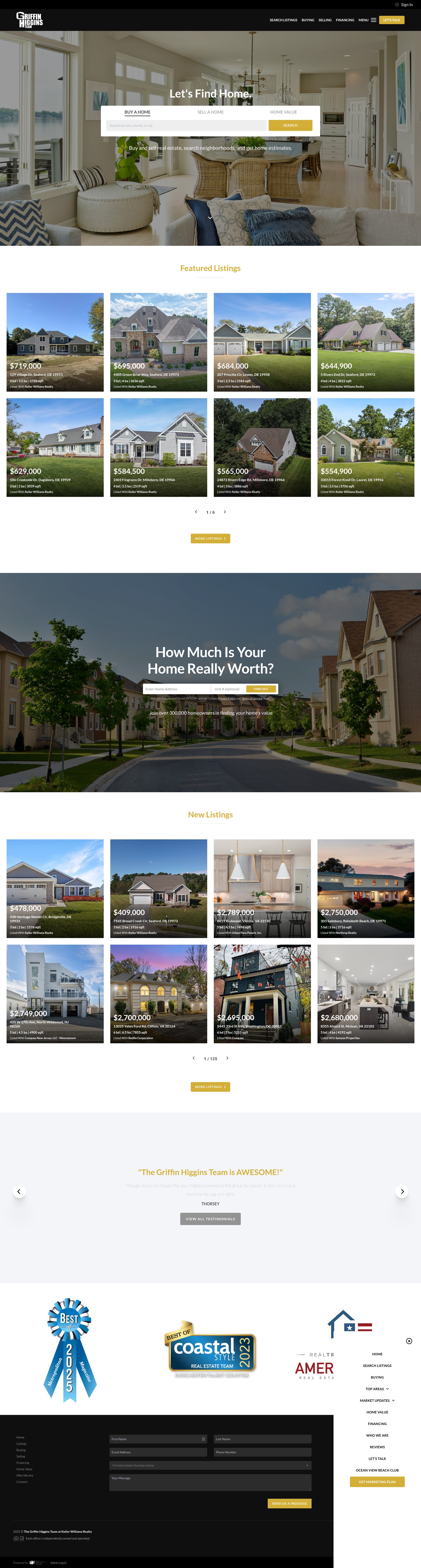 Screenshot of www.griffinhigginsteam.com