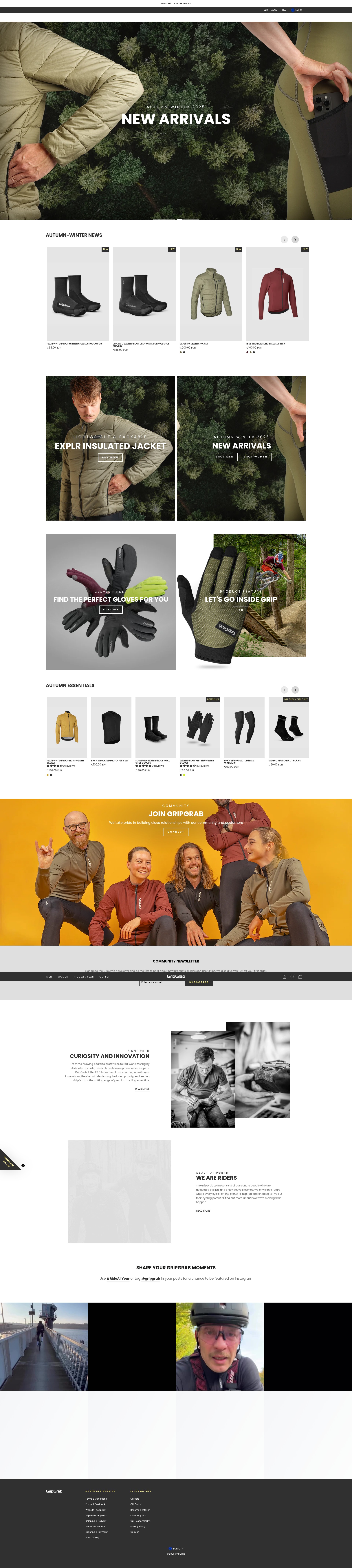 Screenshot of www.gripgrab.com