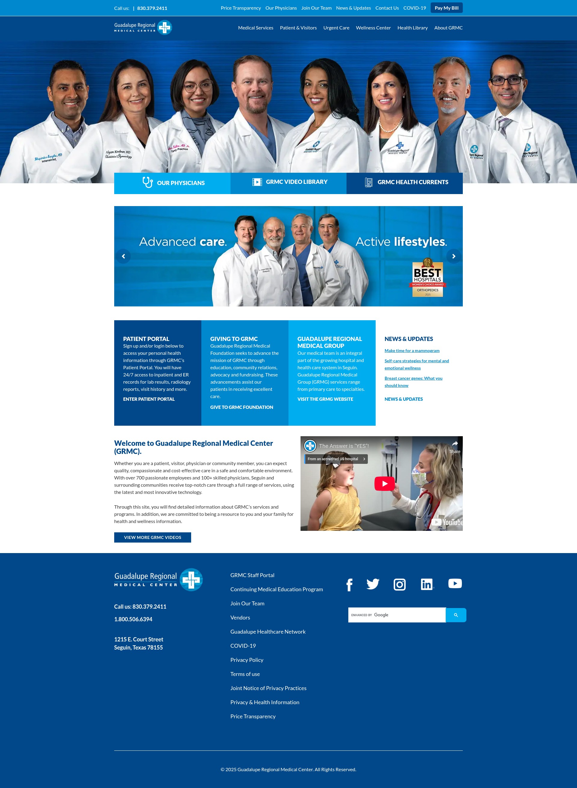 Screenshot of www.grmedcenter.com