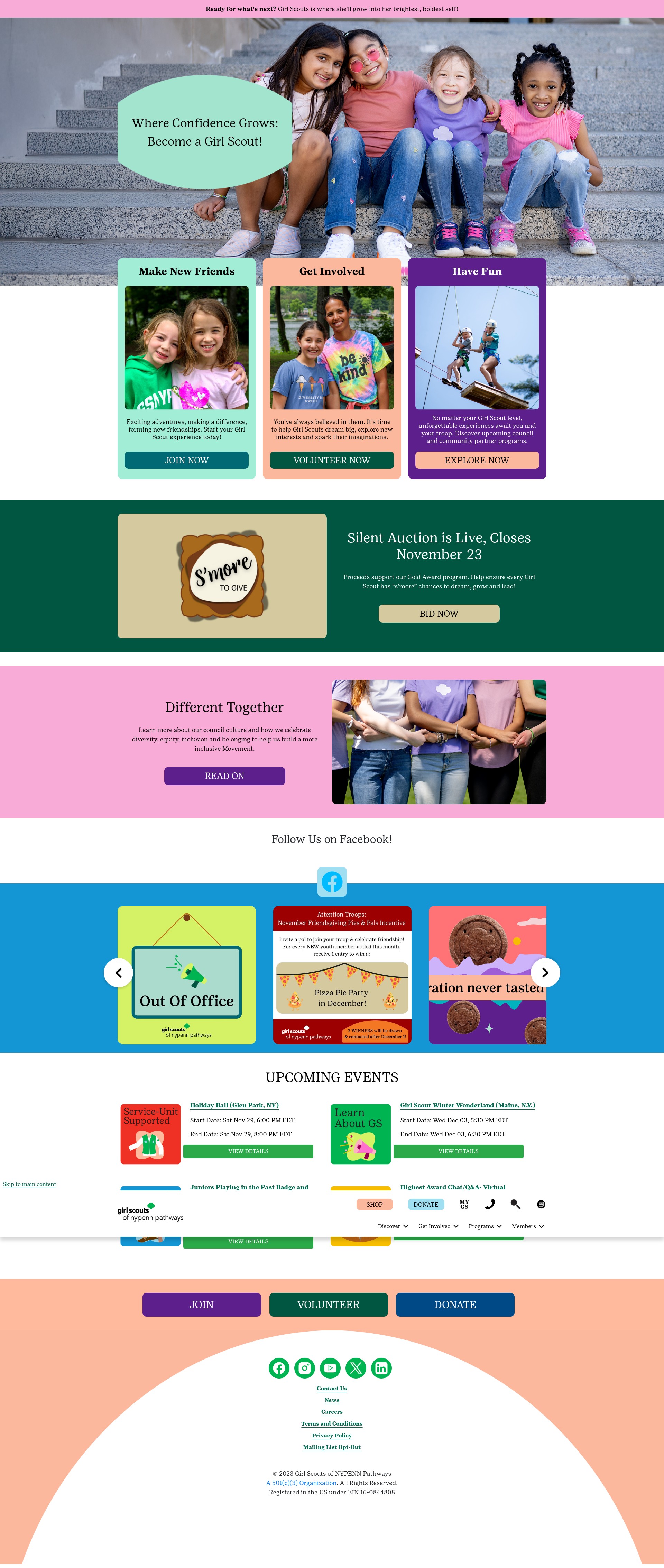 Screenshot of www.gsnypenn.org