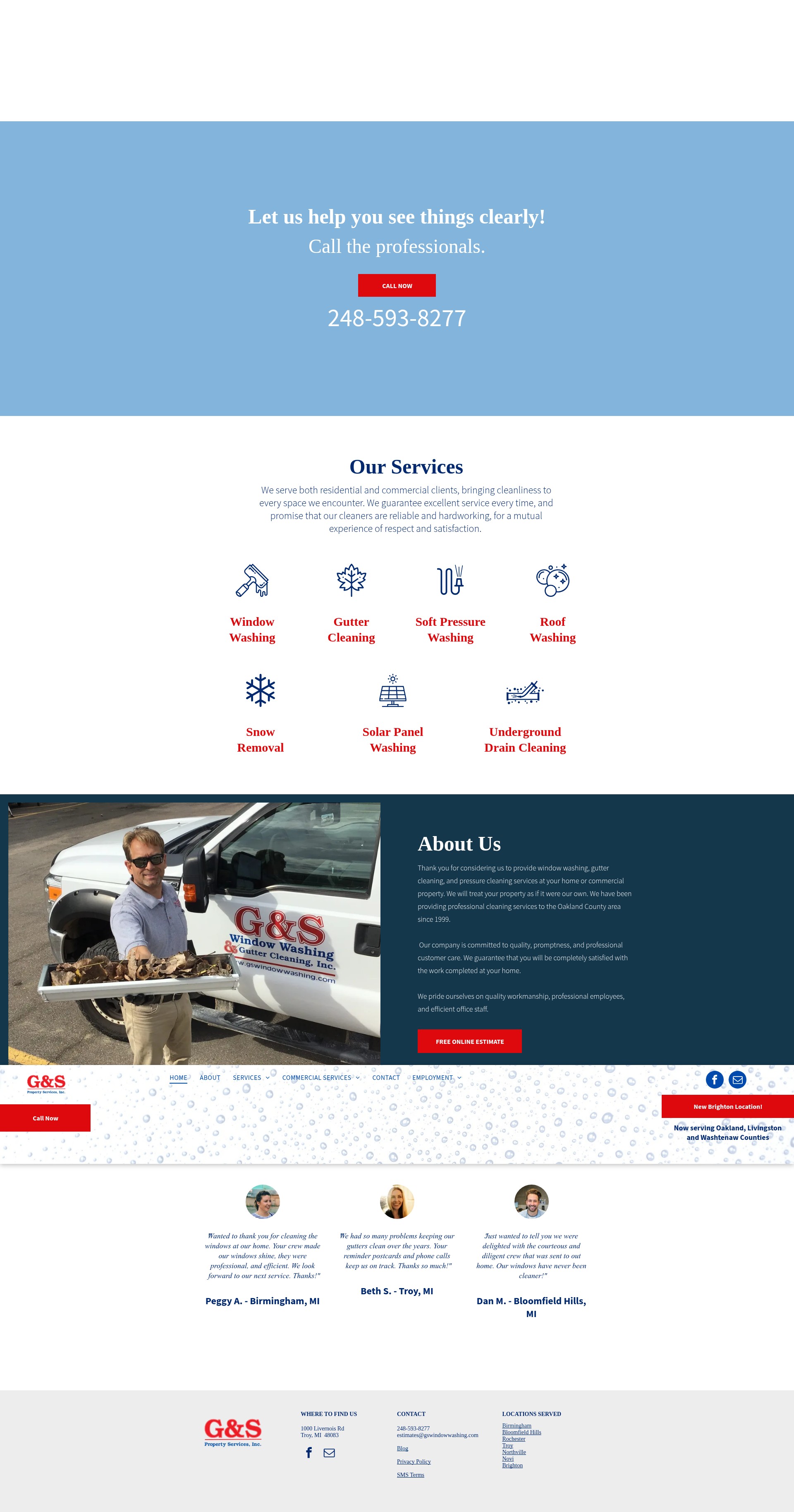 Screenshot of www.gswindowwashing.com