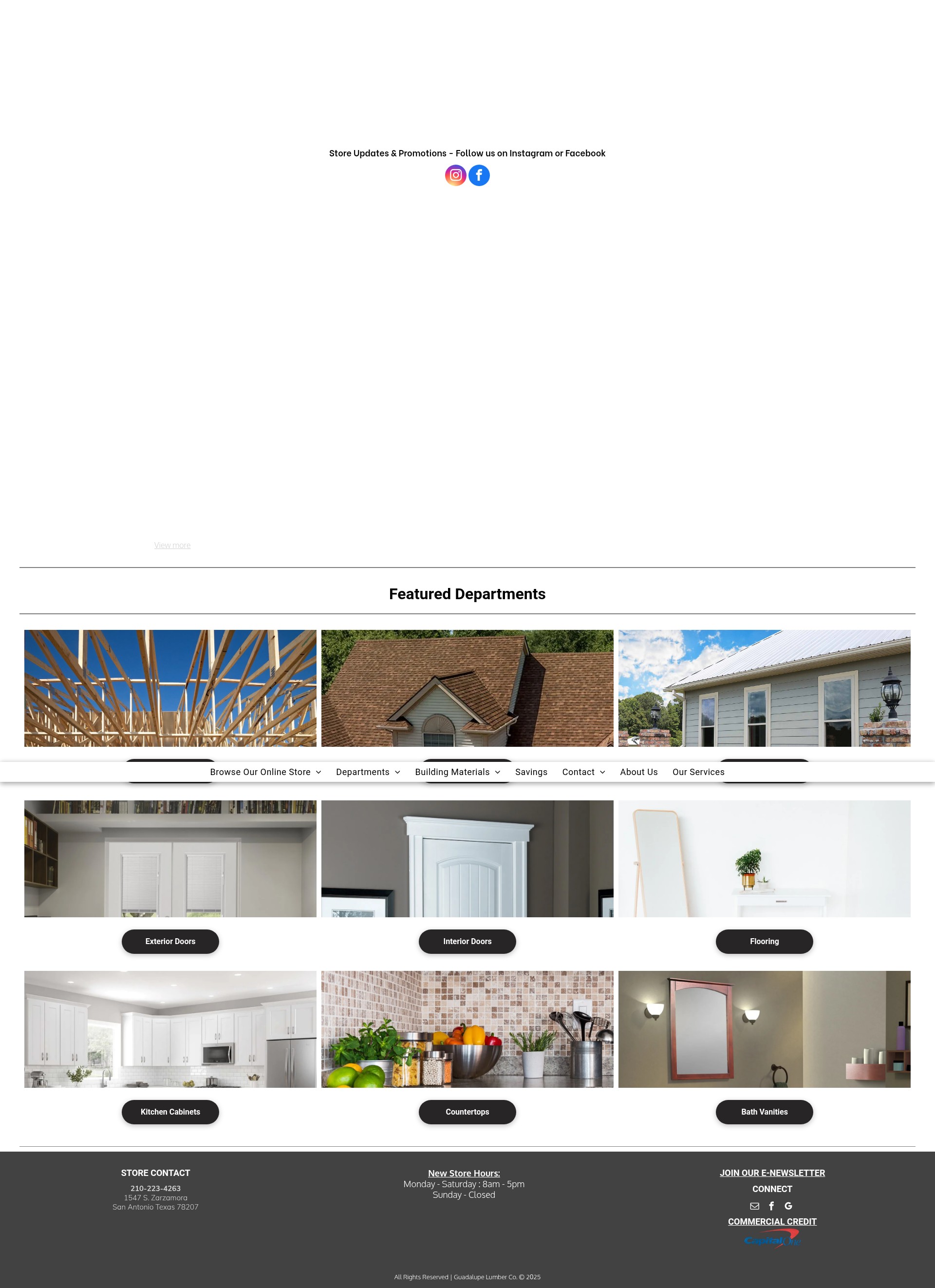 Screenshot of www.guadalupelumberco.com