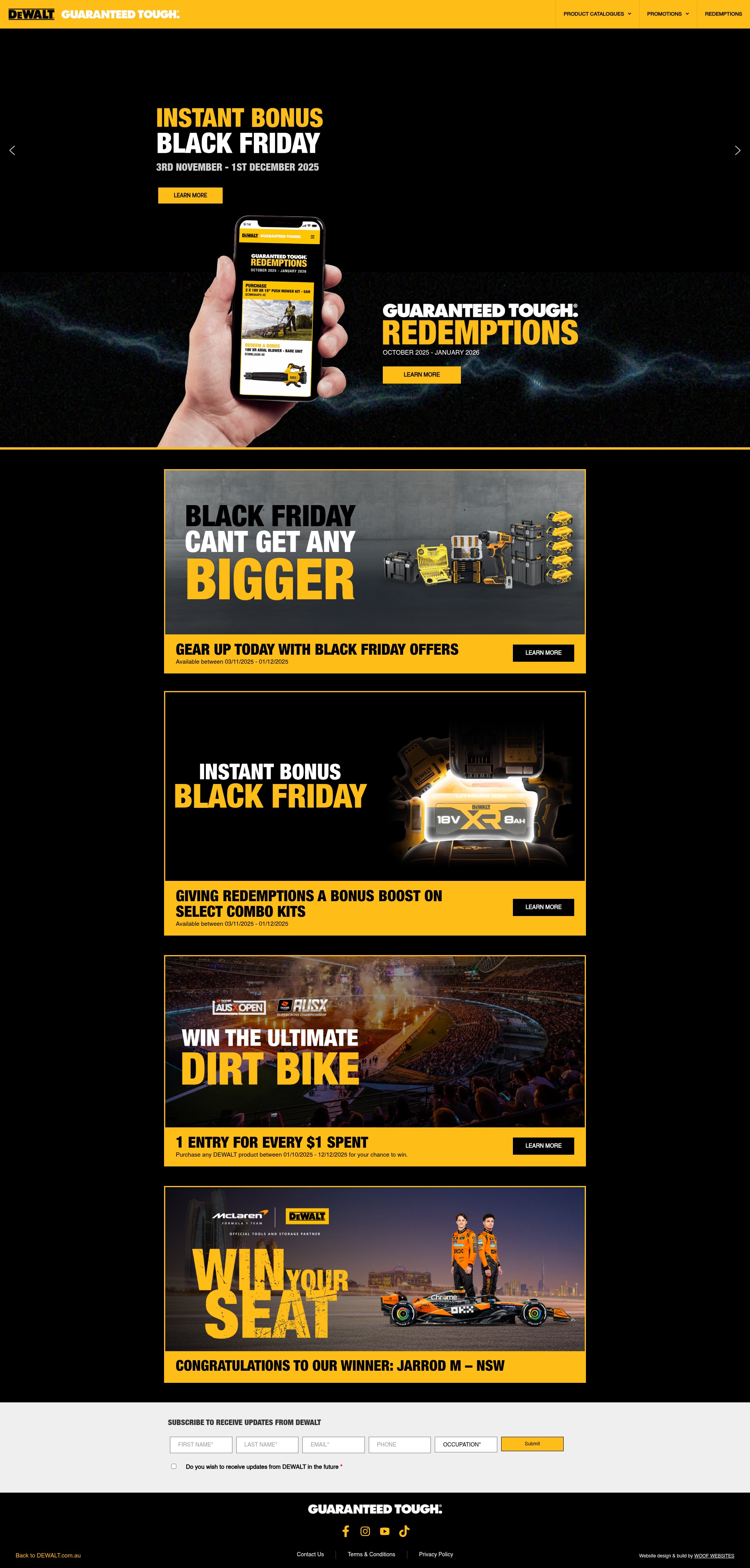Screenshot of www.guaranteedtough.com.au