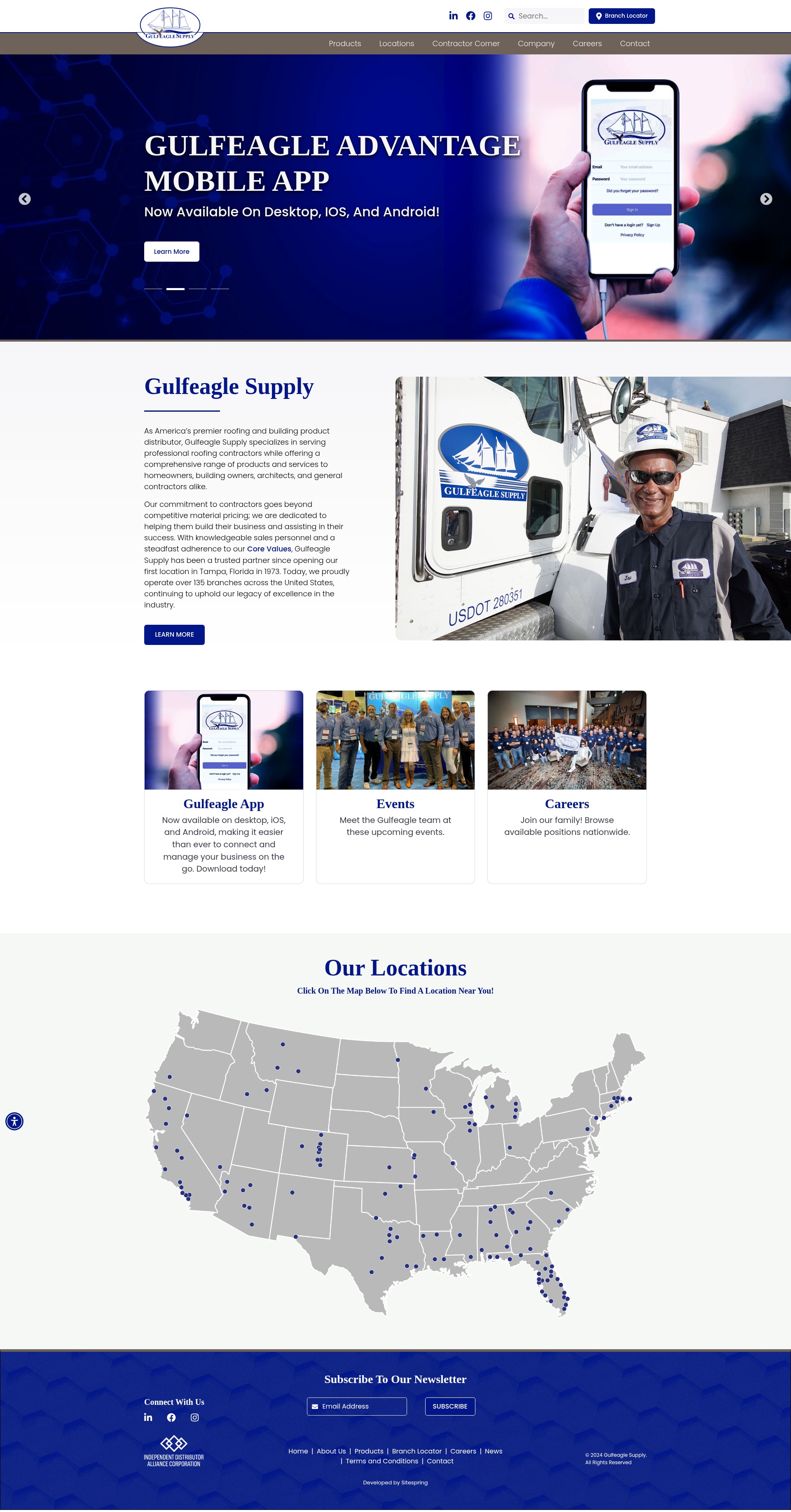 Screenshot of www.gulfeaglesupply.com