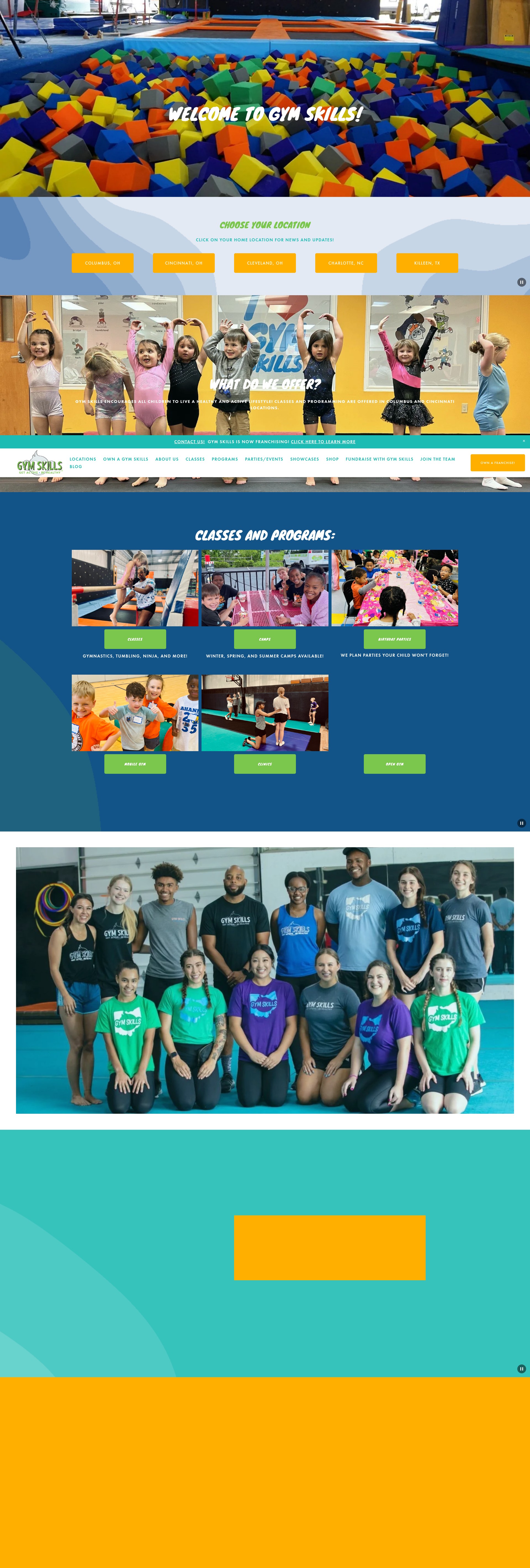 Screenshot of www.gymskills.com