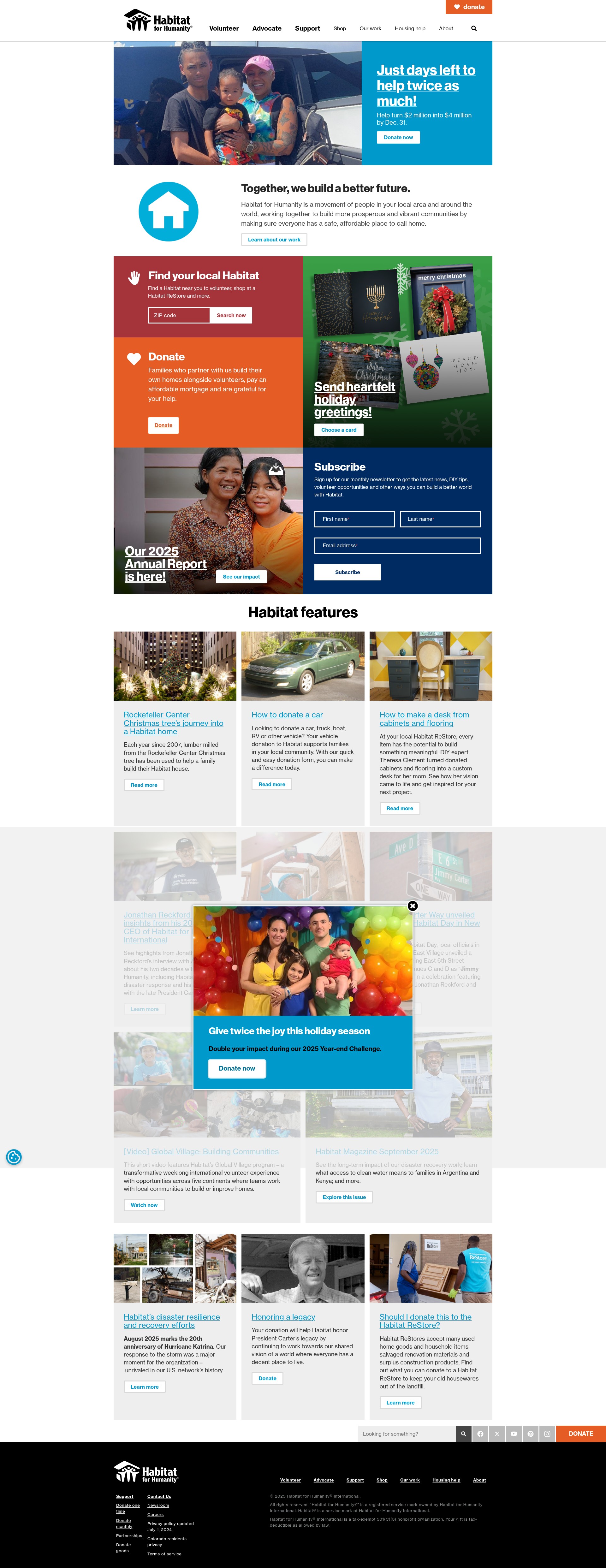 Screenshot of www.habitat.org