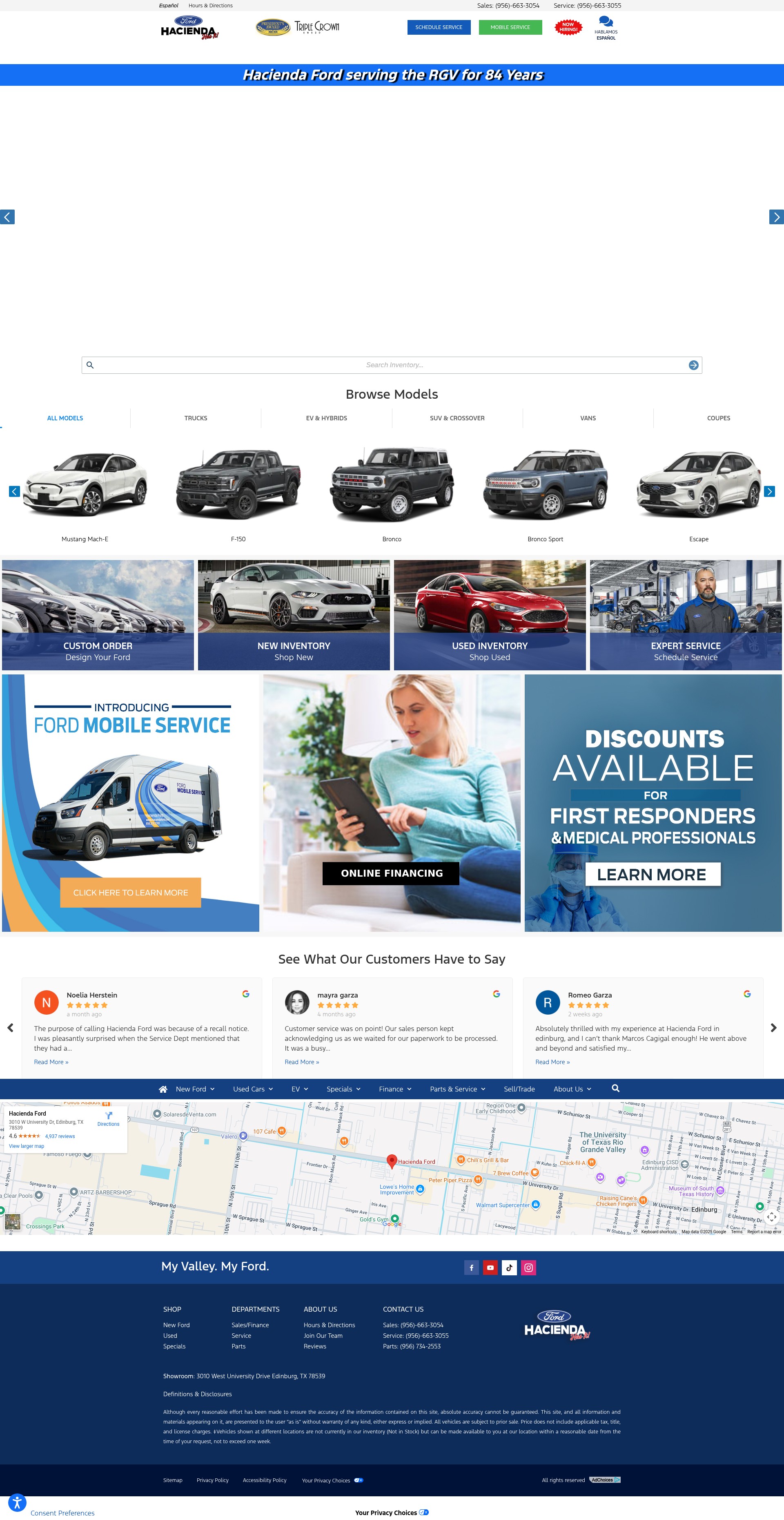 Screenshot of www.haciendaford.com
