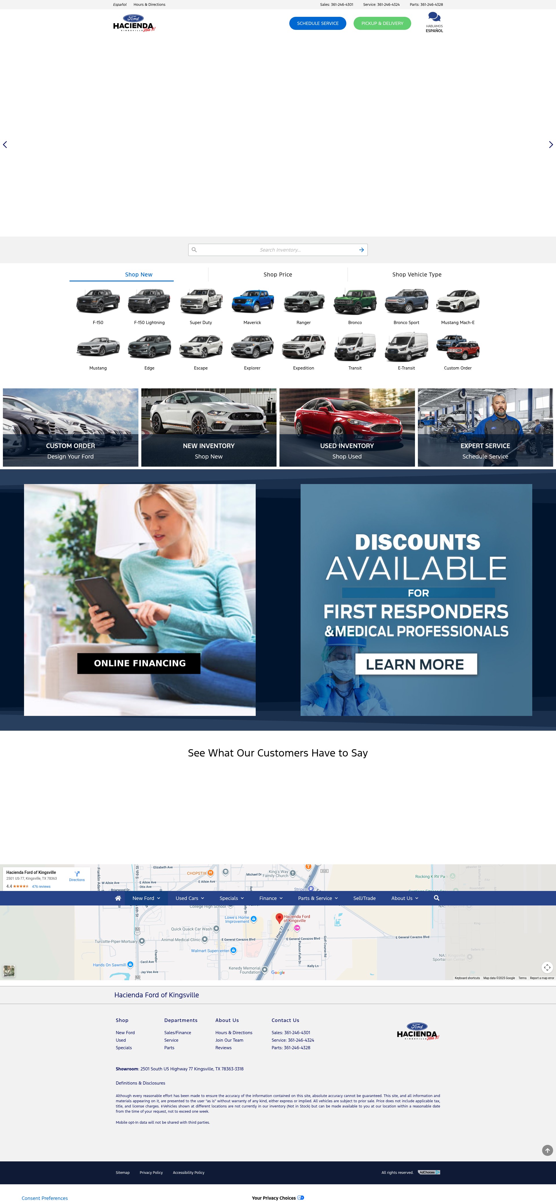 Screenshot of www.haciendafordkingsville.com