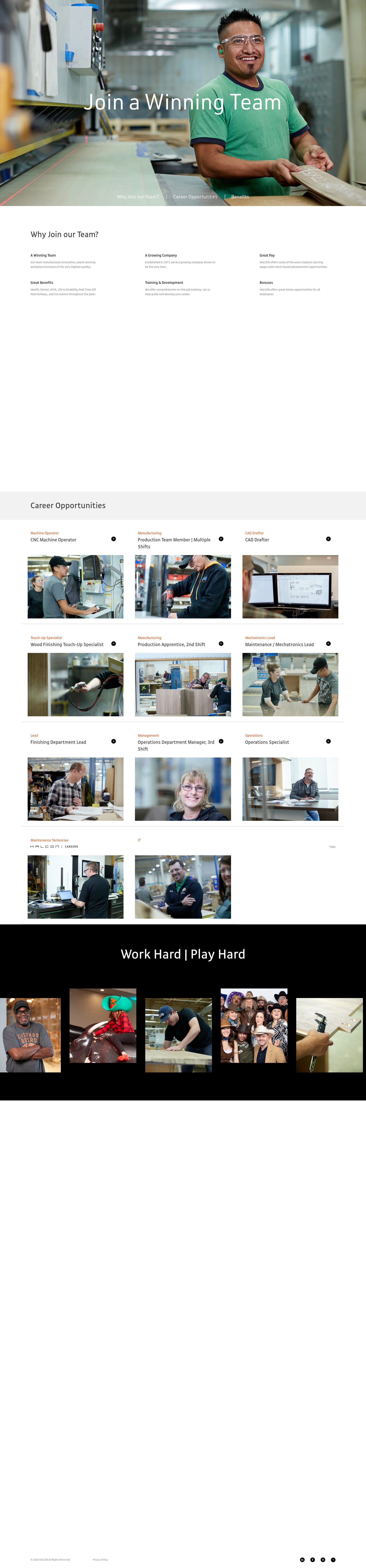 Screenshot of www.halconcareers.com