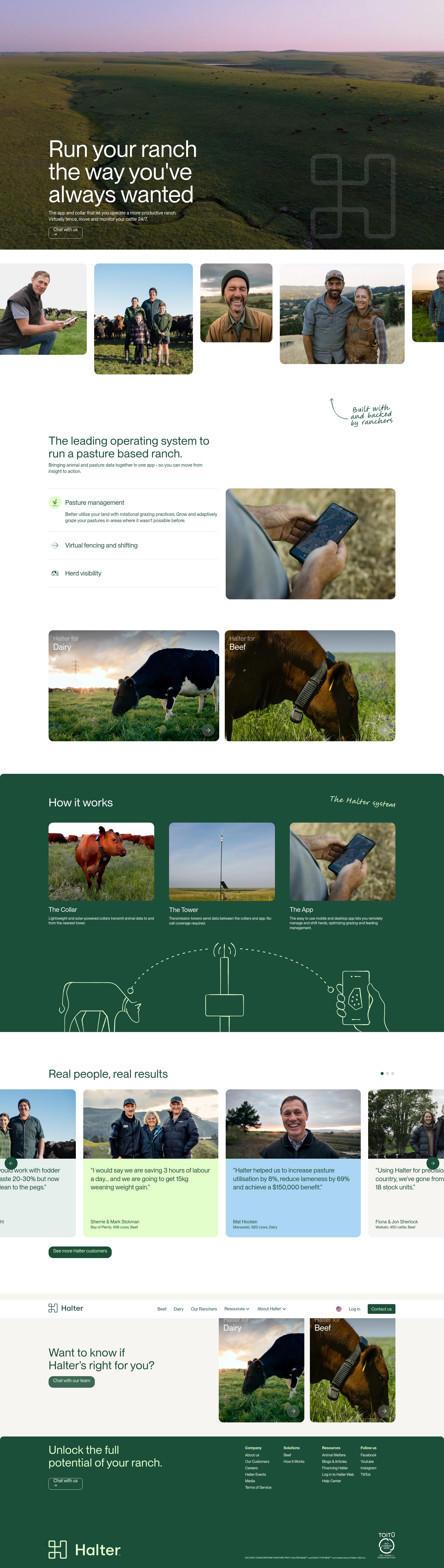 Screenshot of www.halterhq.com