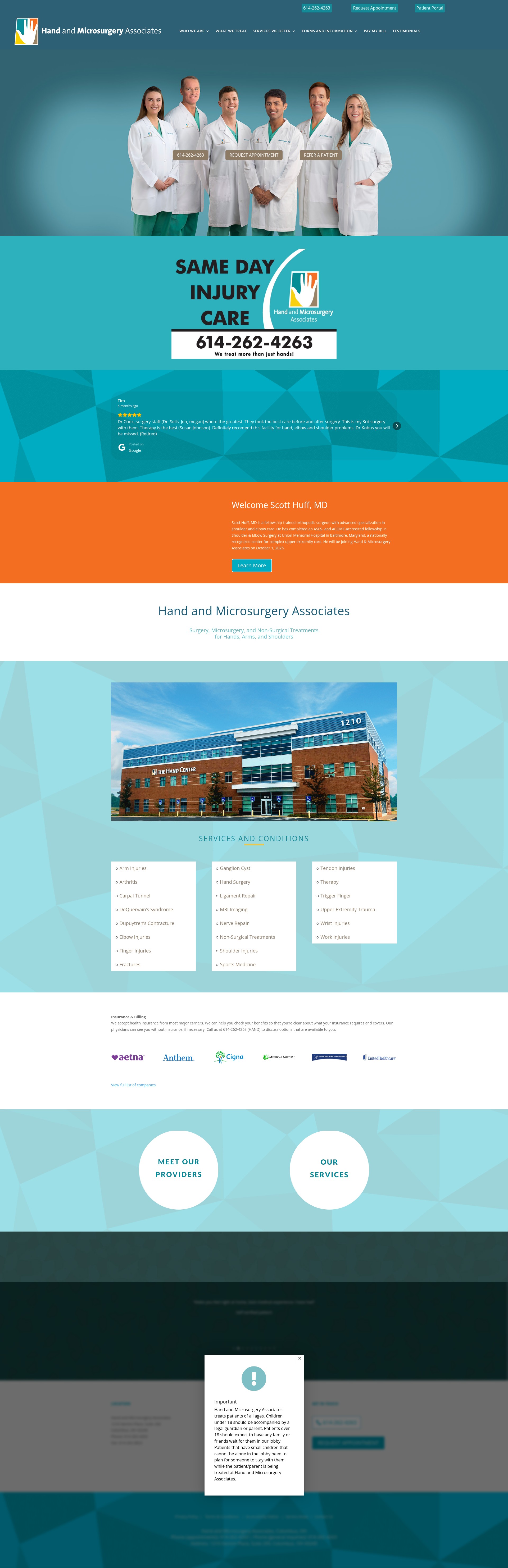 Screenshot of www.handandmicro.com
