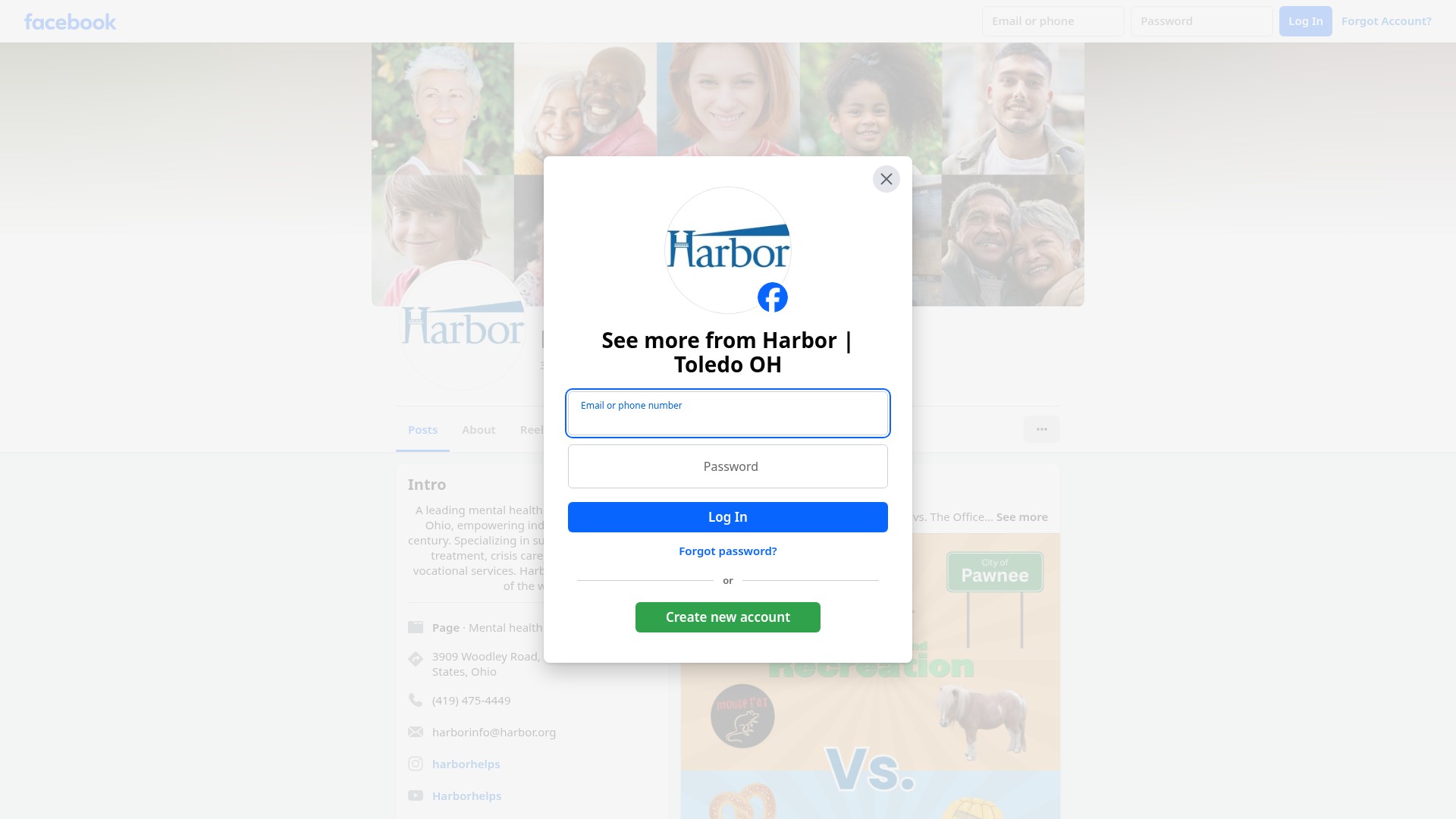 Screenshot of www.harbor.org