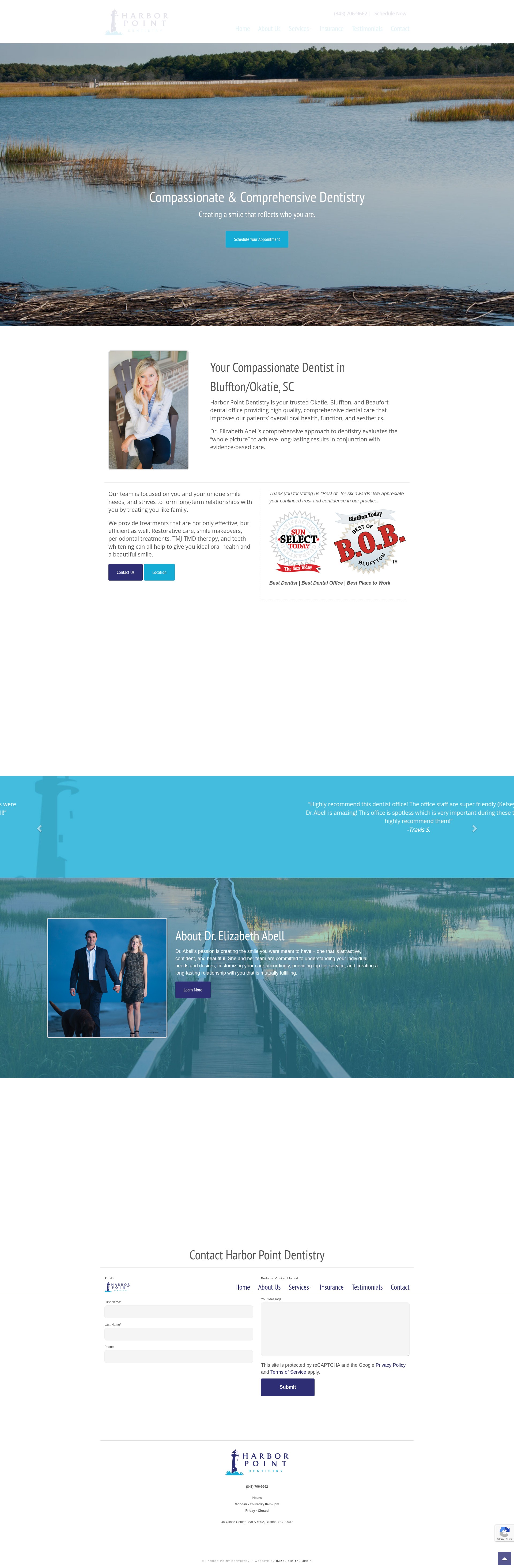 Screenshot of www.harborpointdentistry.com