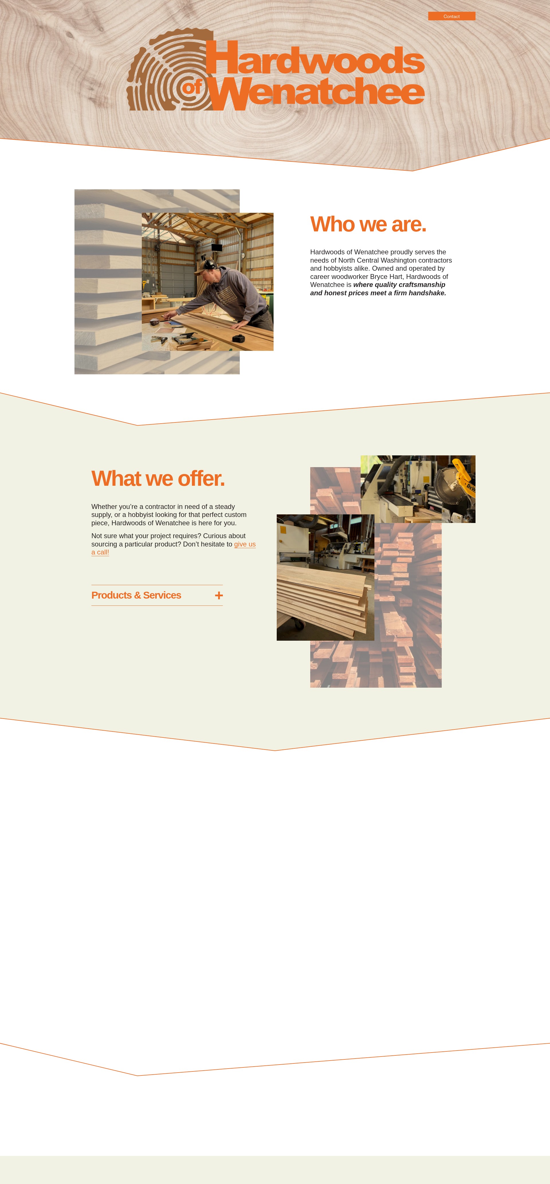 Screenshot of www.hardwoodsofwenatchee.com