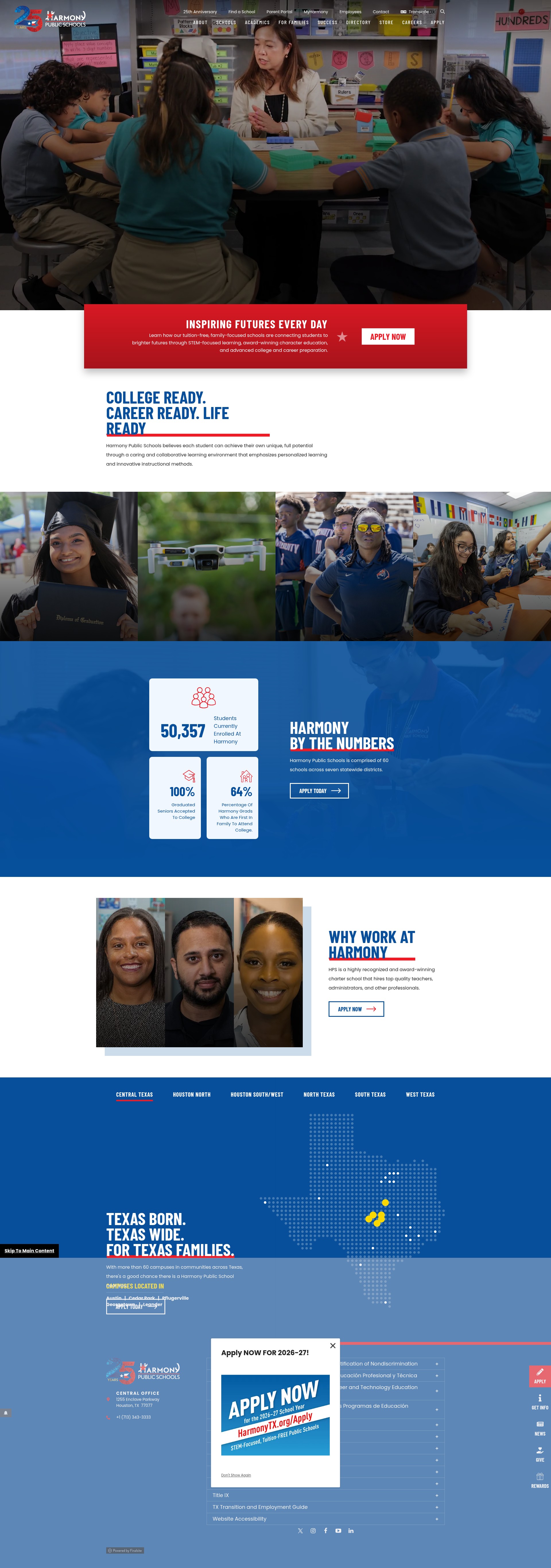 Screenshot of www.harmonytx.org