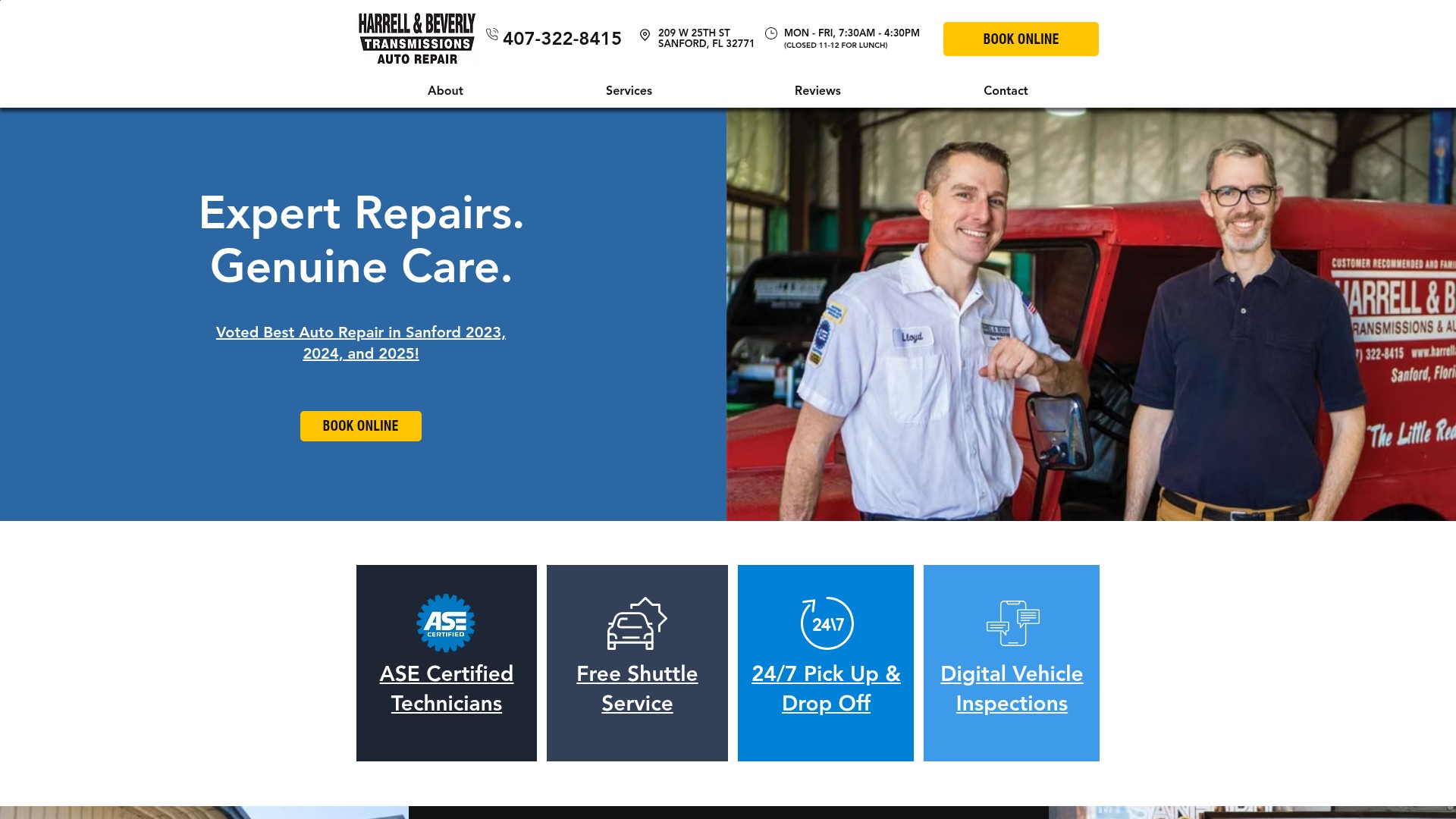 Screenshot of www.harrellandbeverly.com