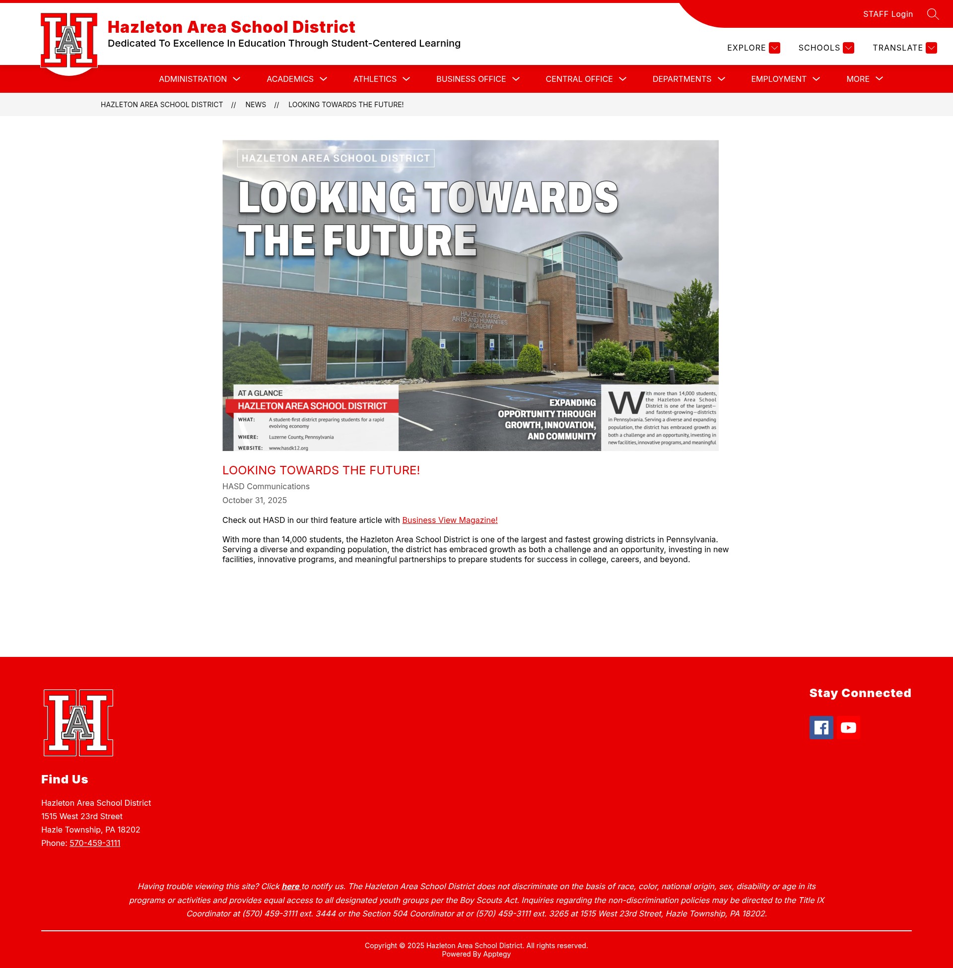 Screenshot of www.hasdk12.org