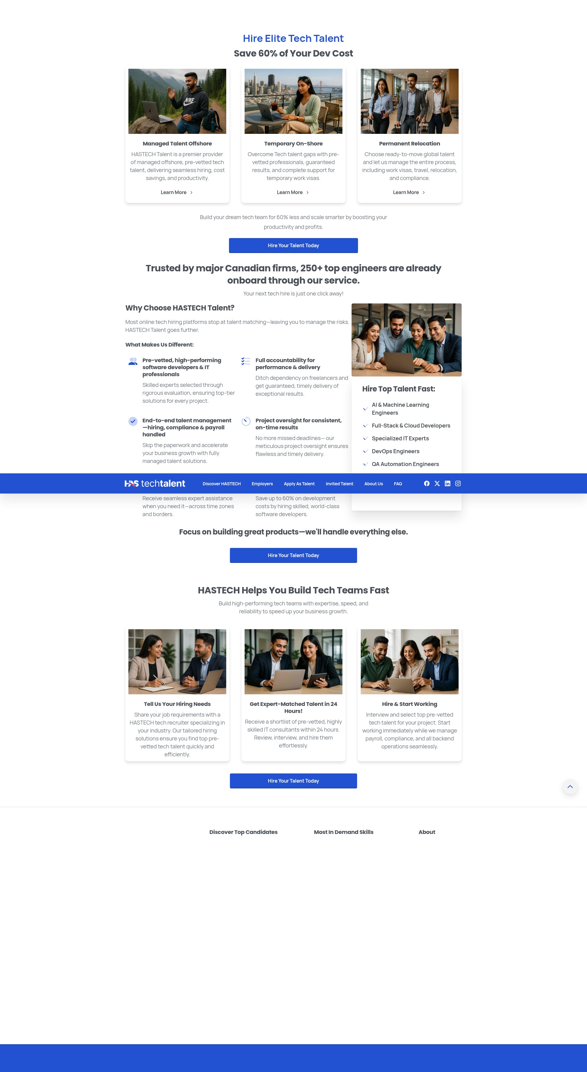 Screenshot of www.hastechtalent.com