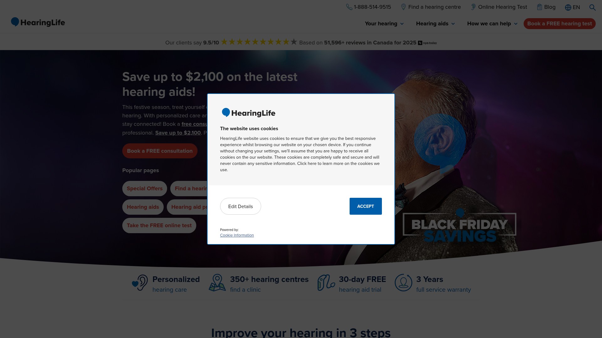 Screenshot of www.hearinglife.ca
