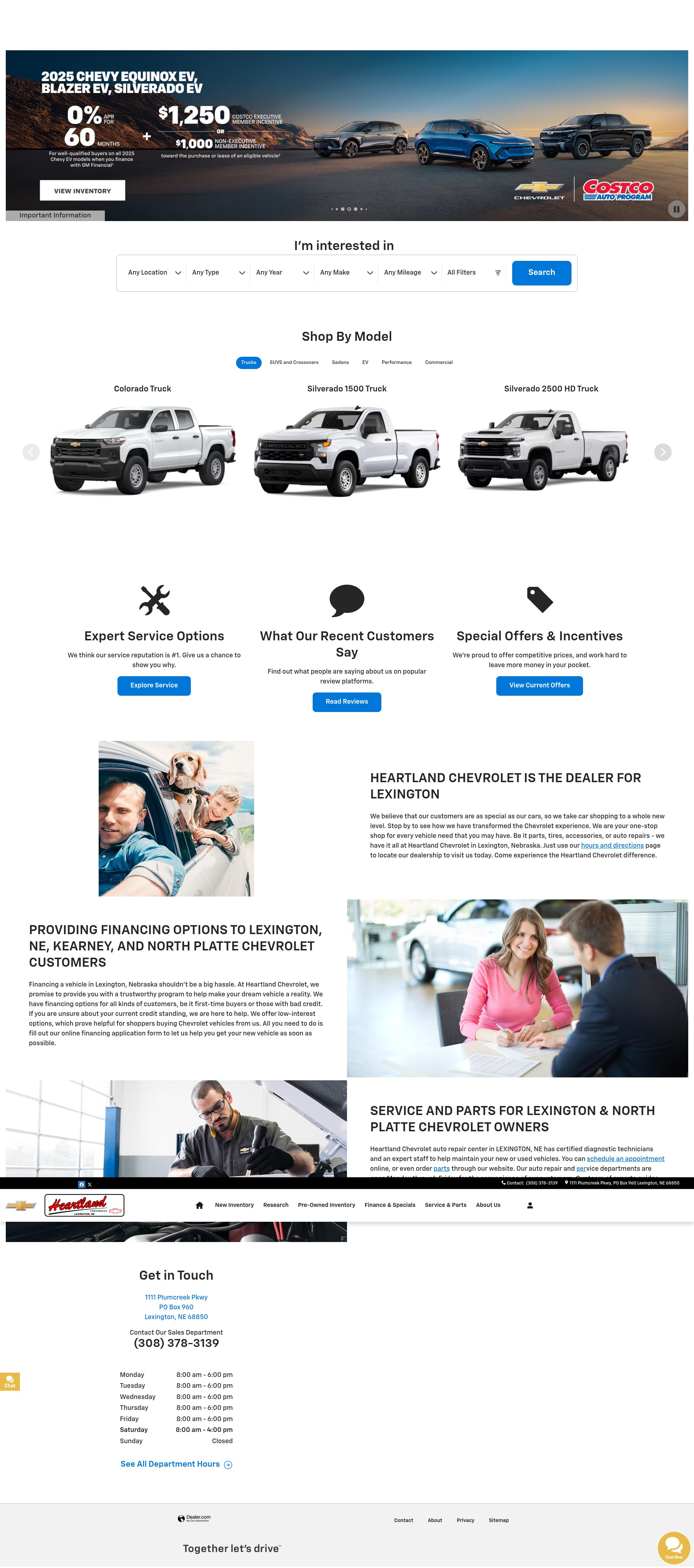 Screenshot of www.heartlandchevy1.com