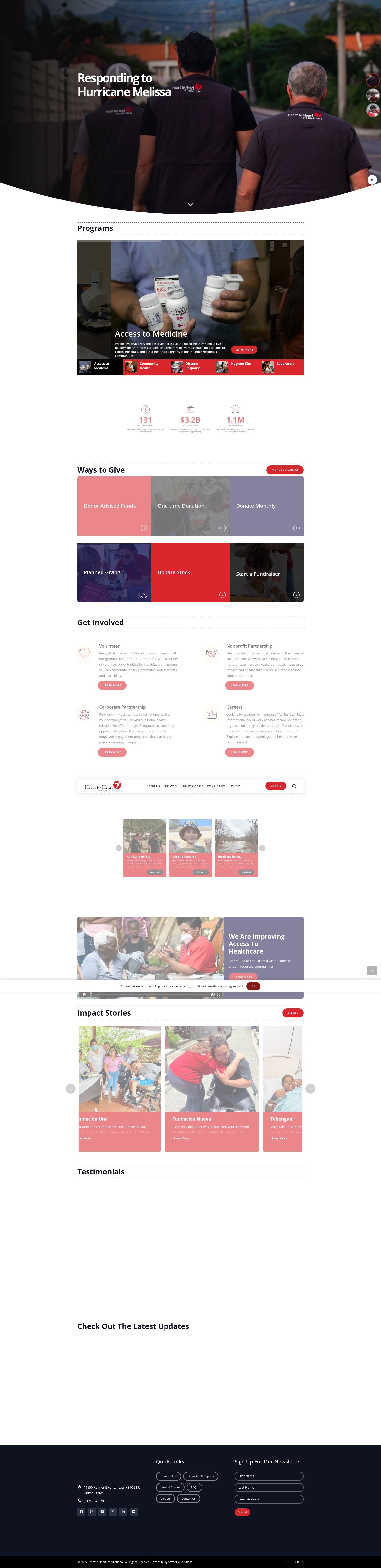 Screenshot of www.hearttoheart.org