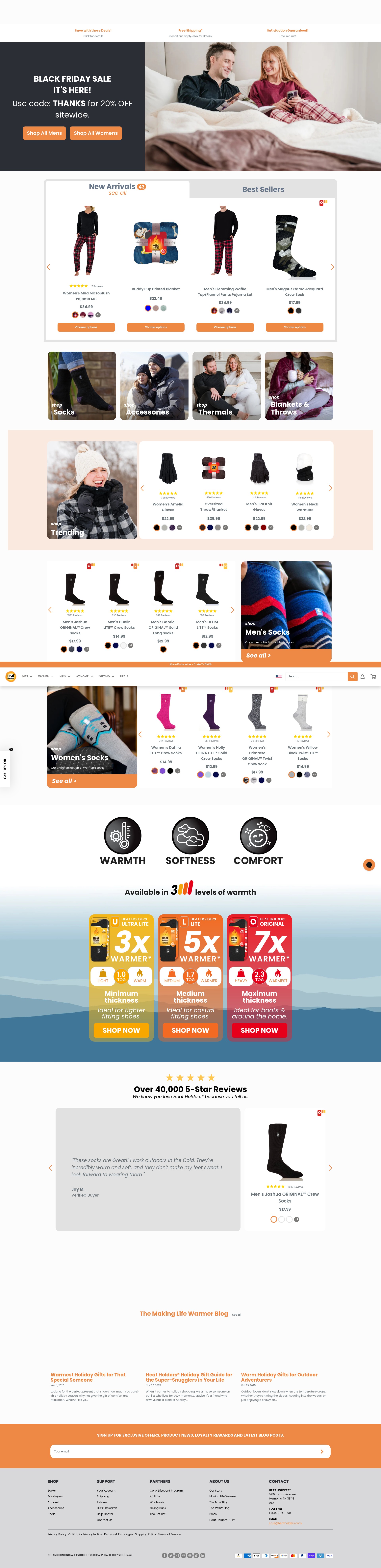Screenshot of www.heatholders.com