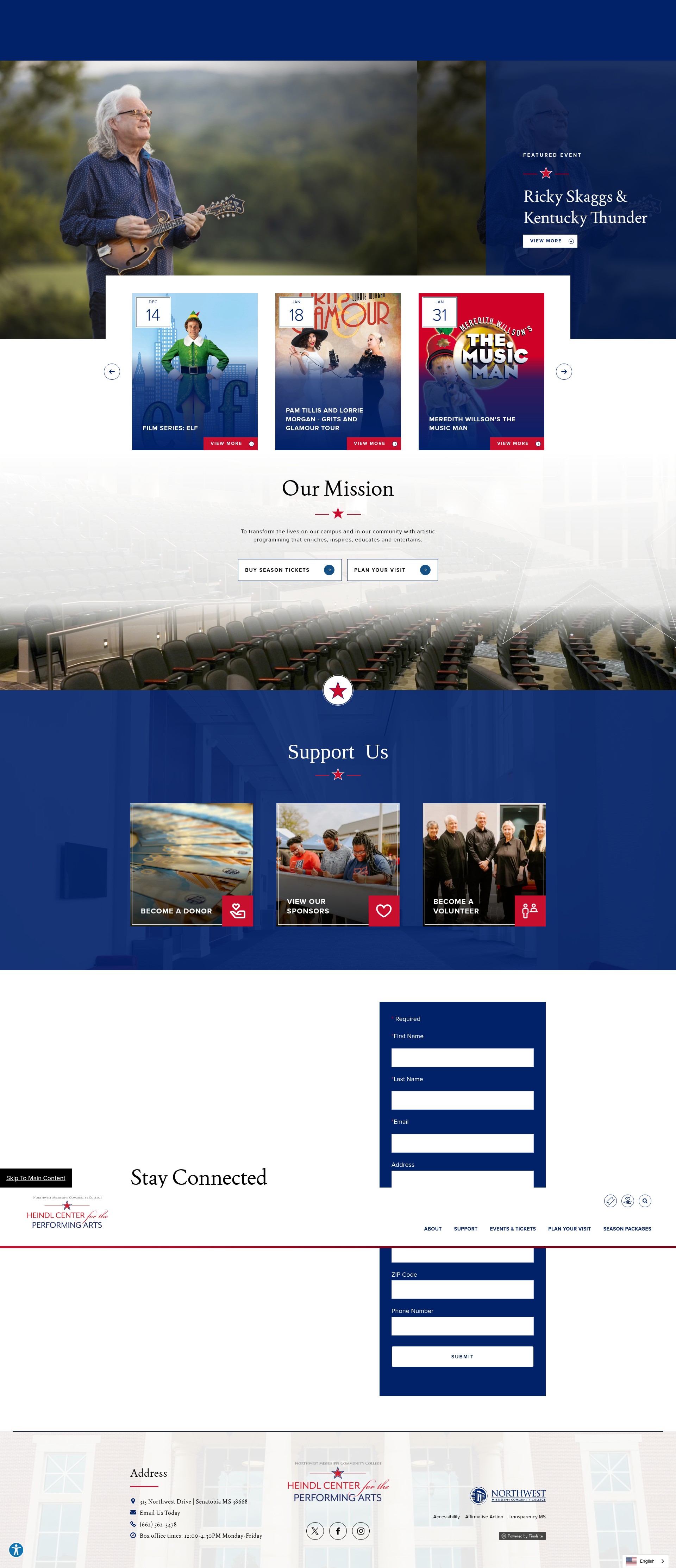 Screenshot of www.heindlcenter.org