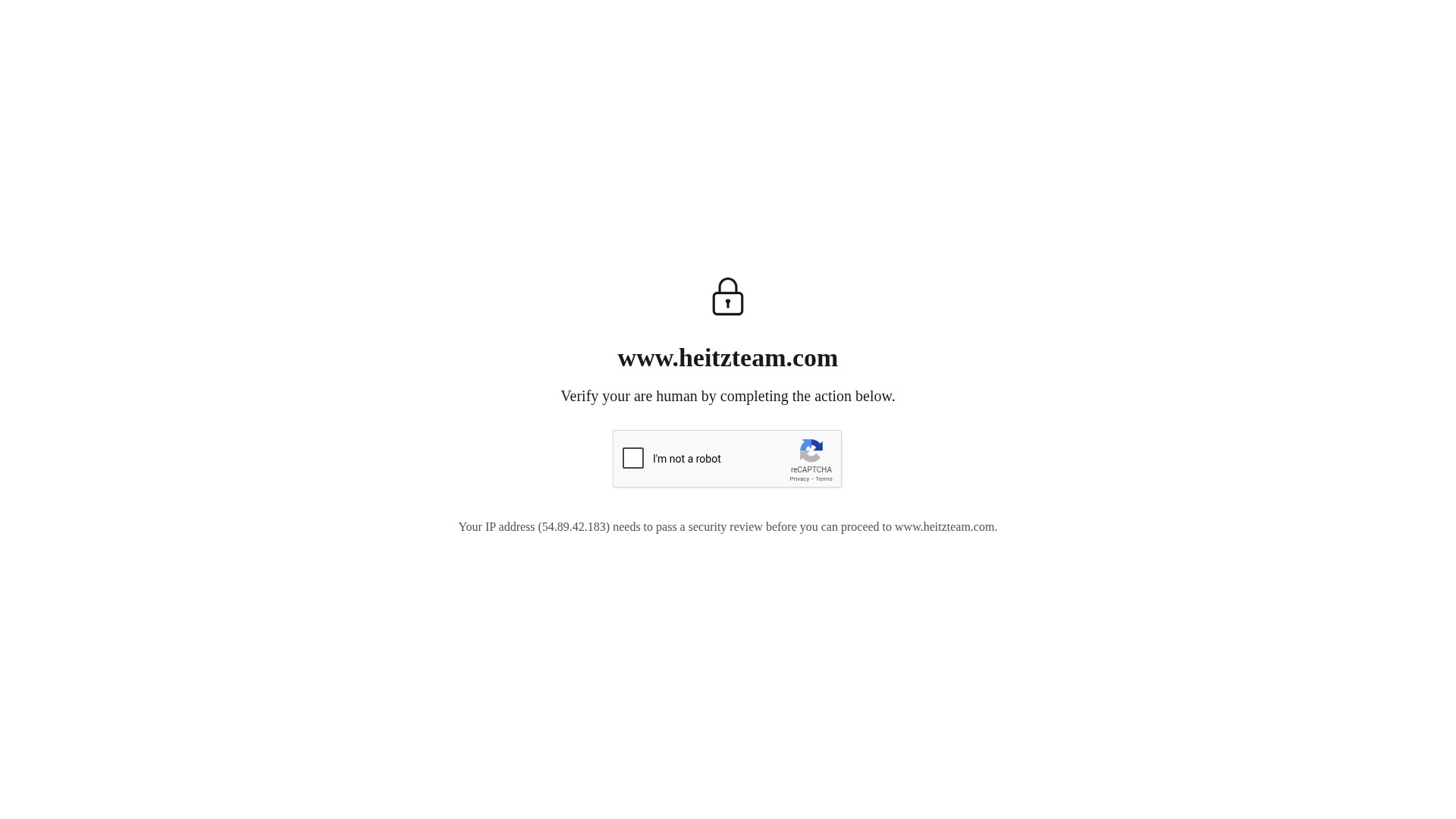 Screenshot of www.heitzteam.com
