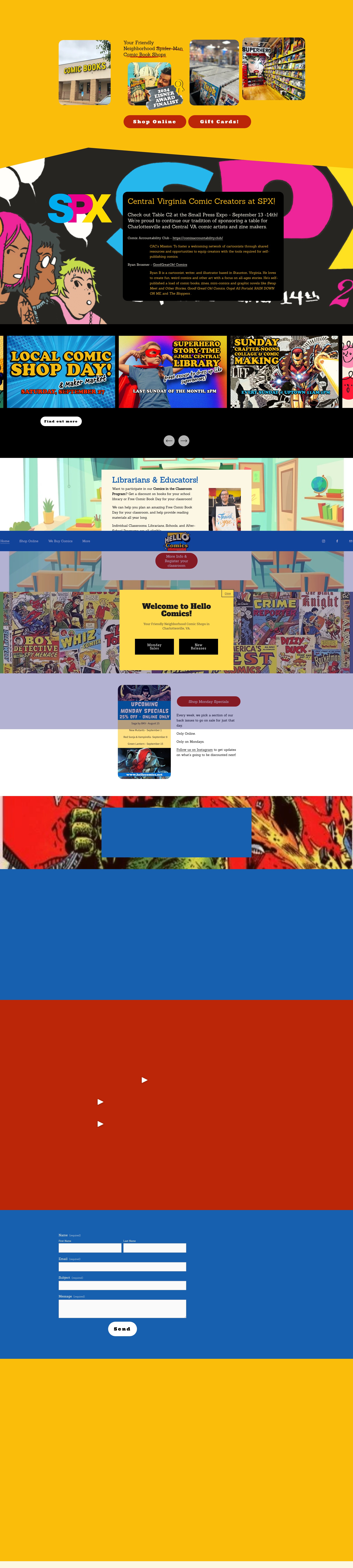 Screenshot of www.hellocomics.net