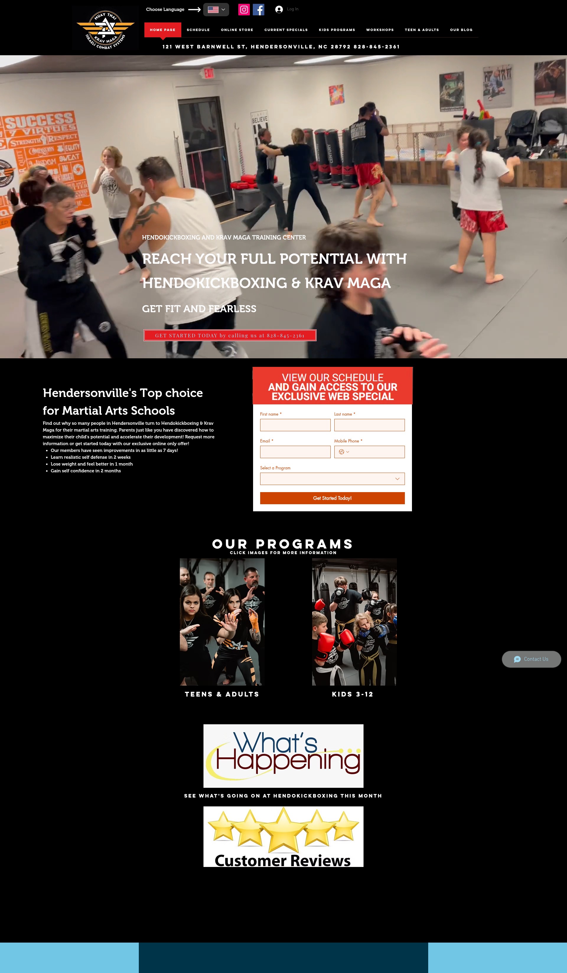 Screenshot of www.hendokickboxing.com