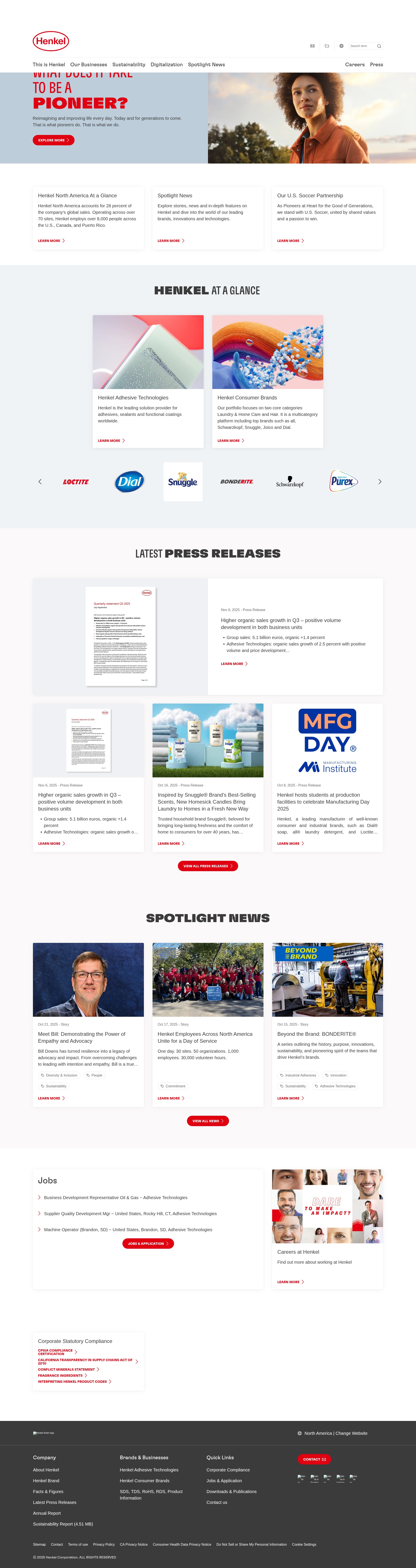 Screenshot of www.henkel-northamerica.com