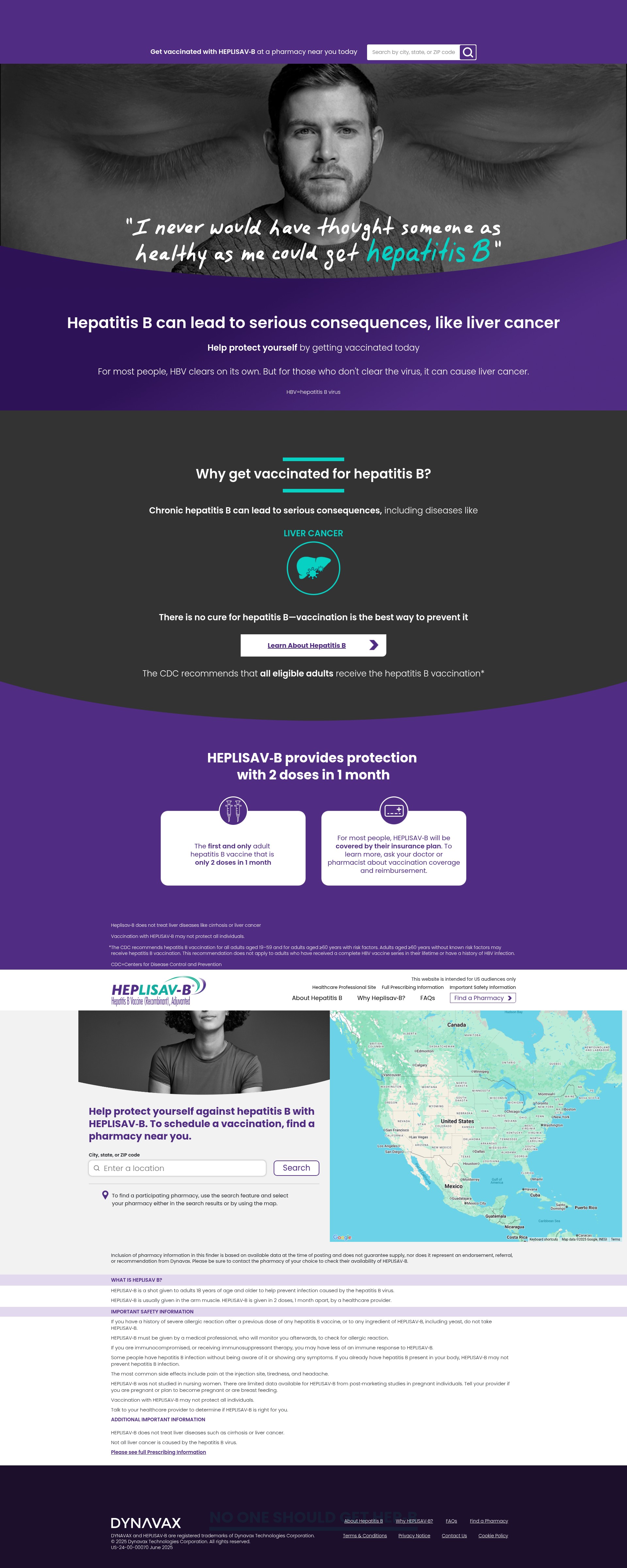 Screenshot of www.heplisavb.com