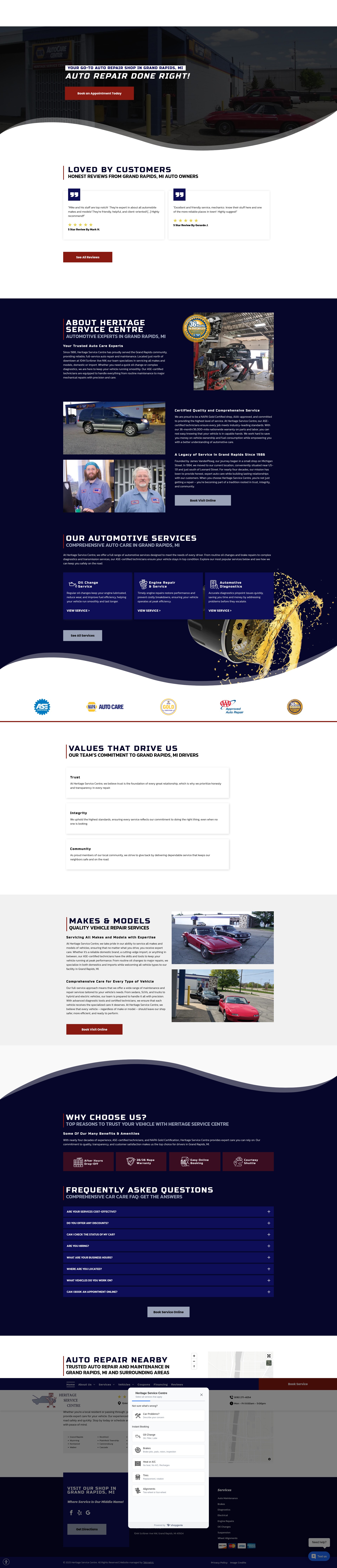Screenshot of www.heritageservicecentre.com