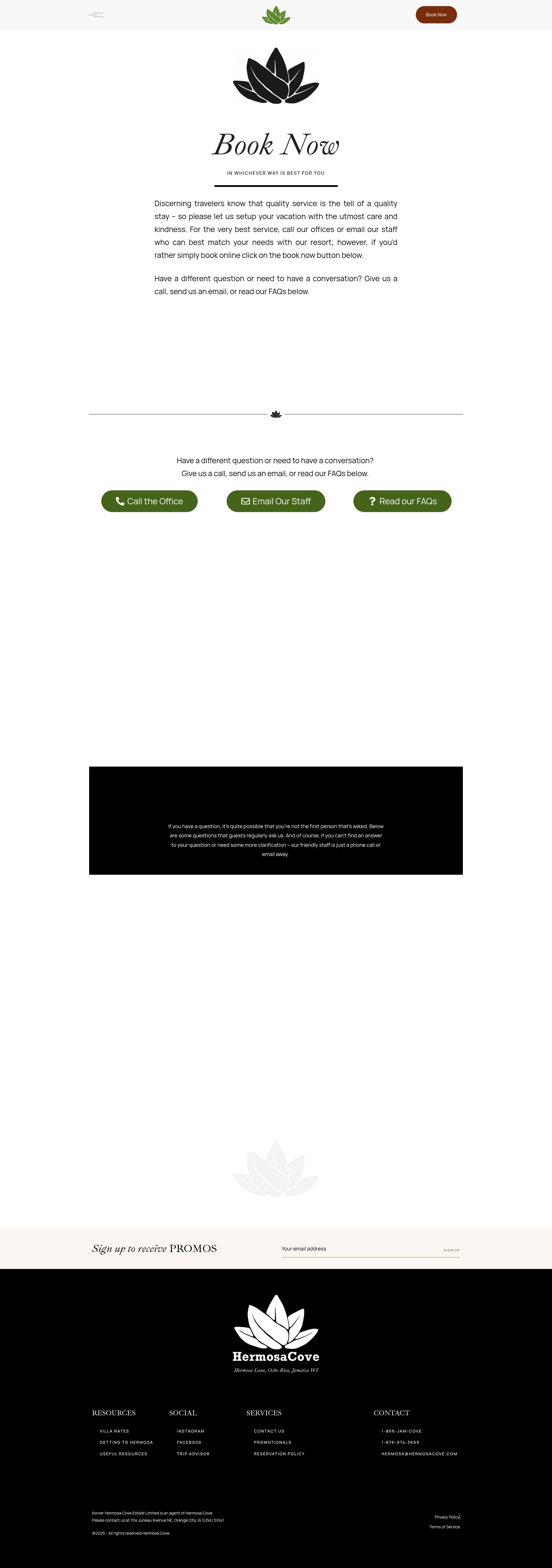 Screenshot of www.hermosacove.com
