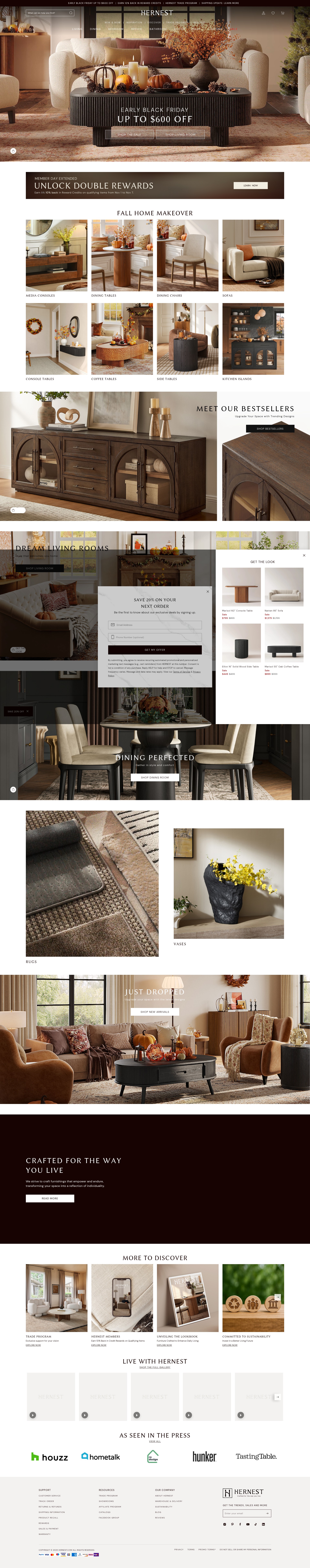 Screenshot of www.hernest.com