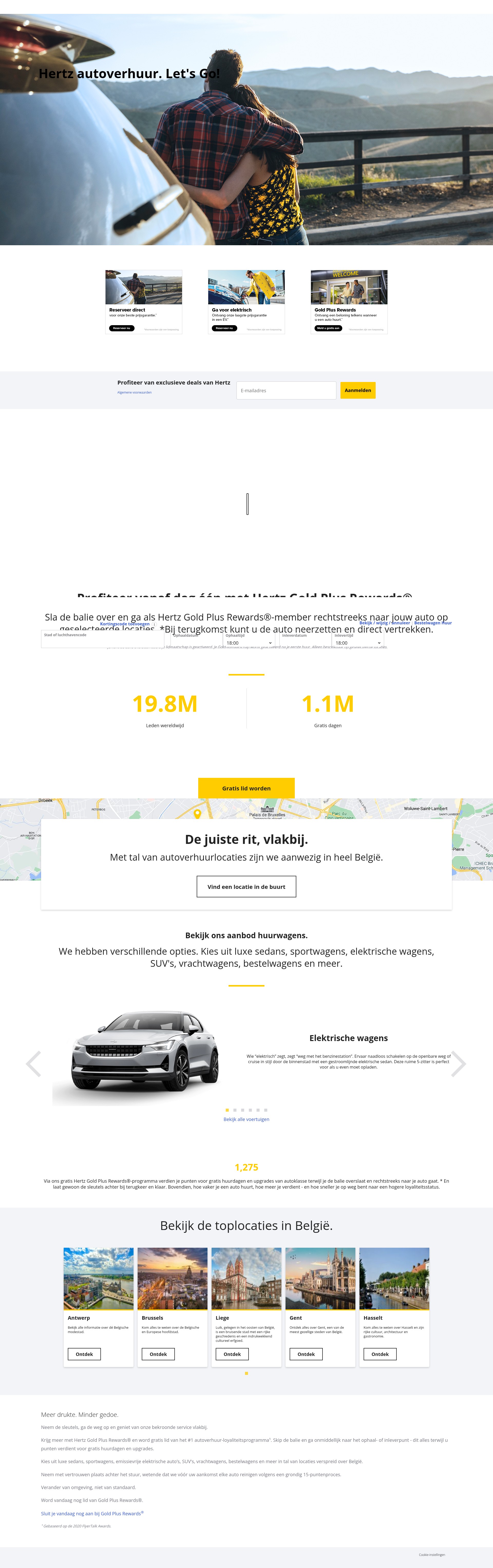 Screenshot of www.hertz.be